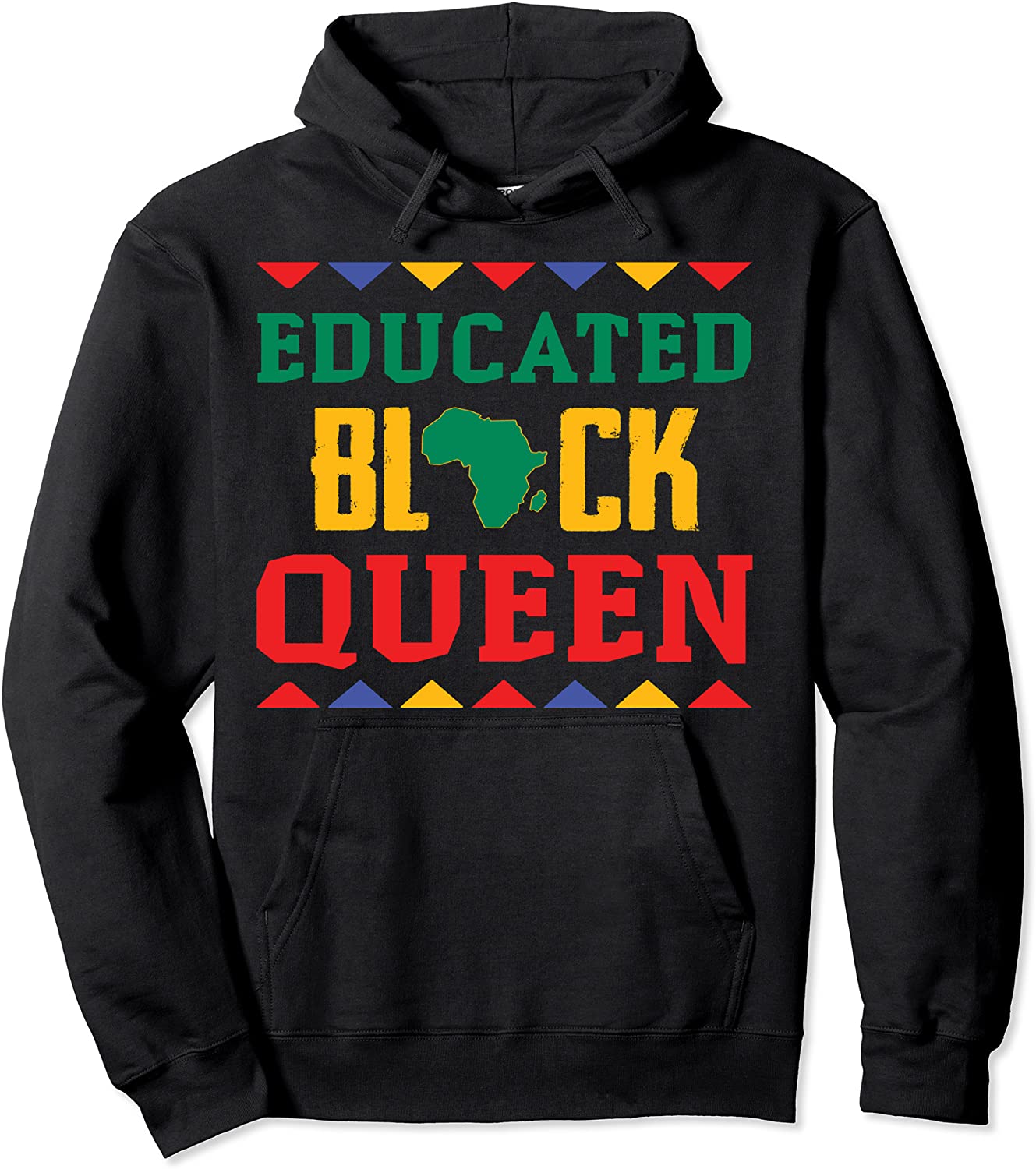 Educated Black Queen Dashiki Wauconda Hoodie Pride Gift