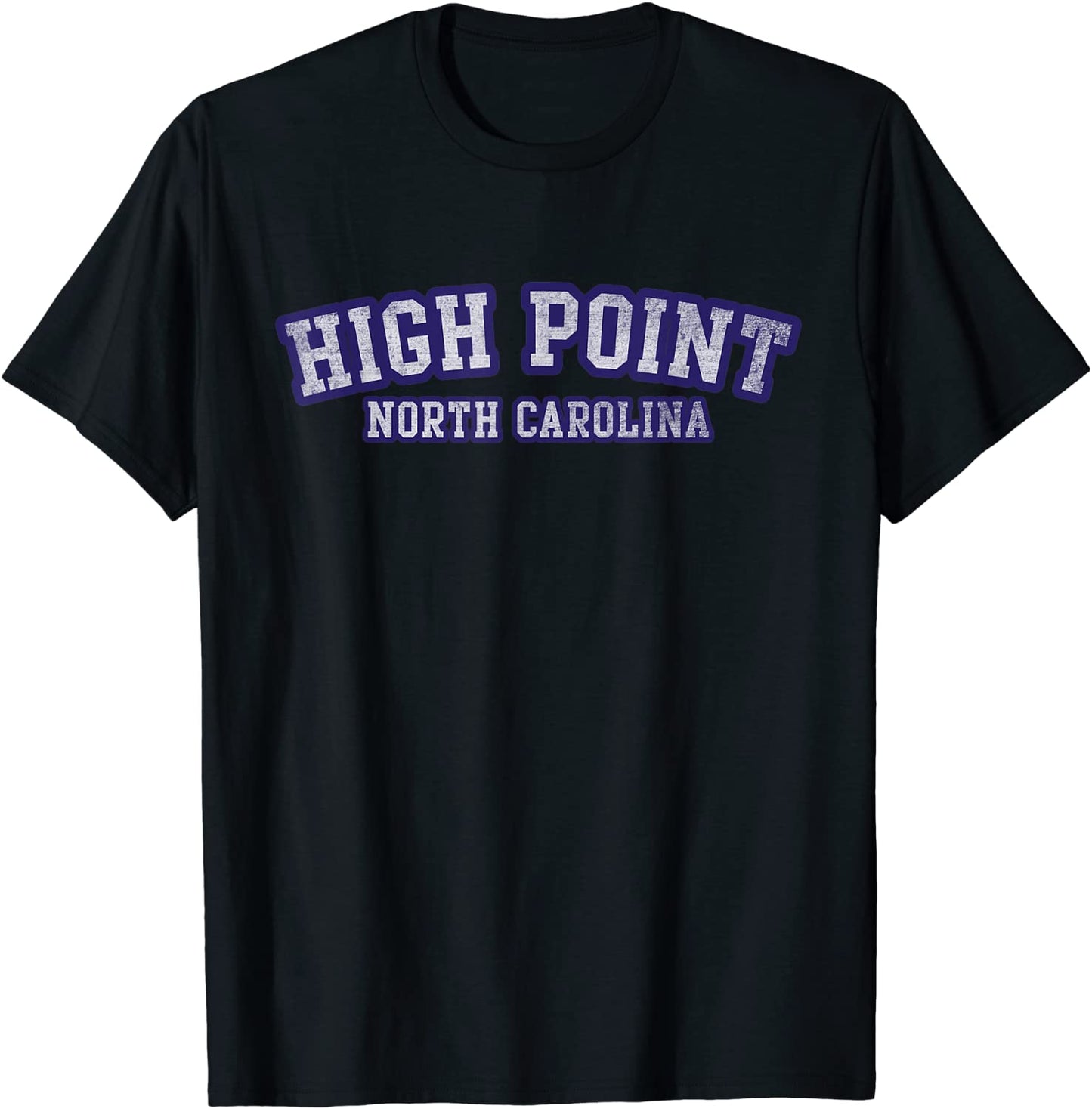 High Point North Carolina Athletic Text Sport Style T-Shirt