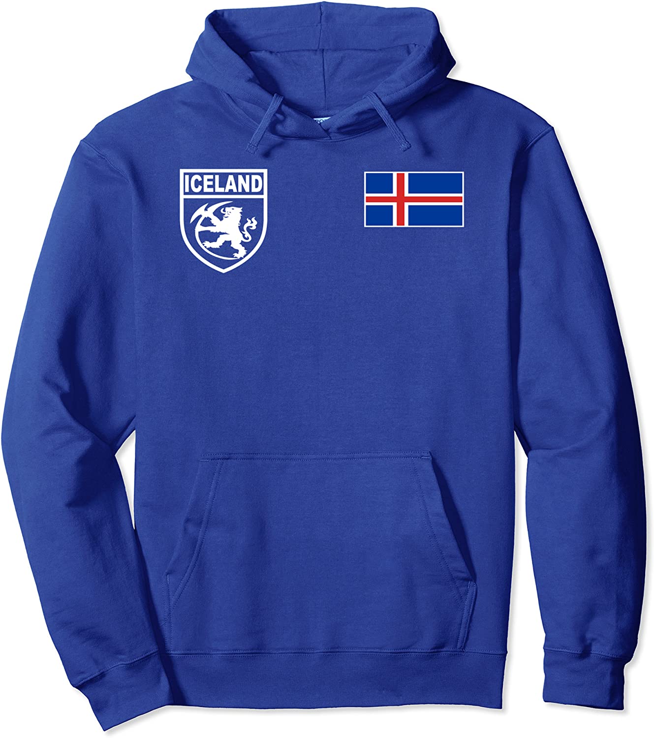 Iceland Icelandic Fotbolti Soccer Jersey Hoodie