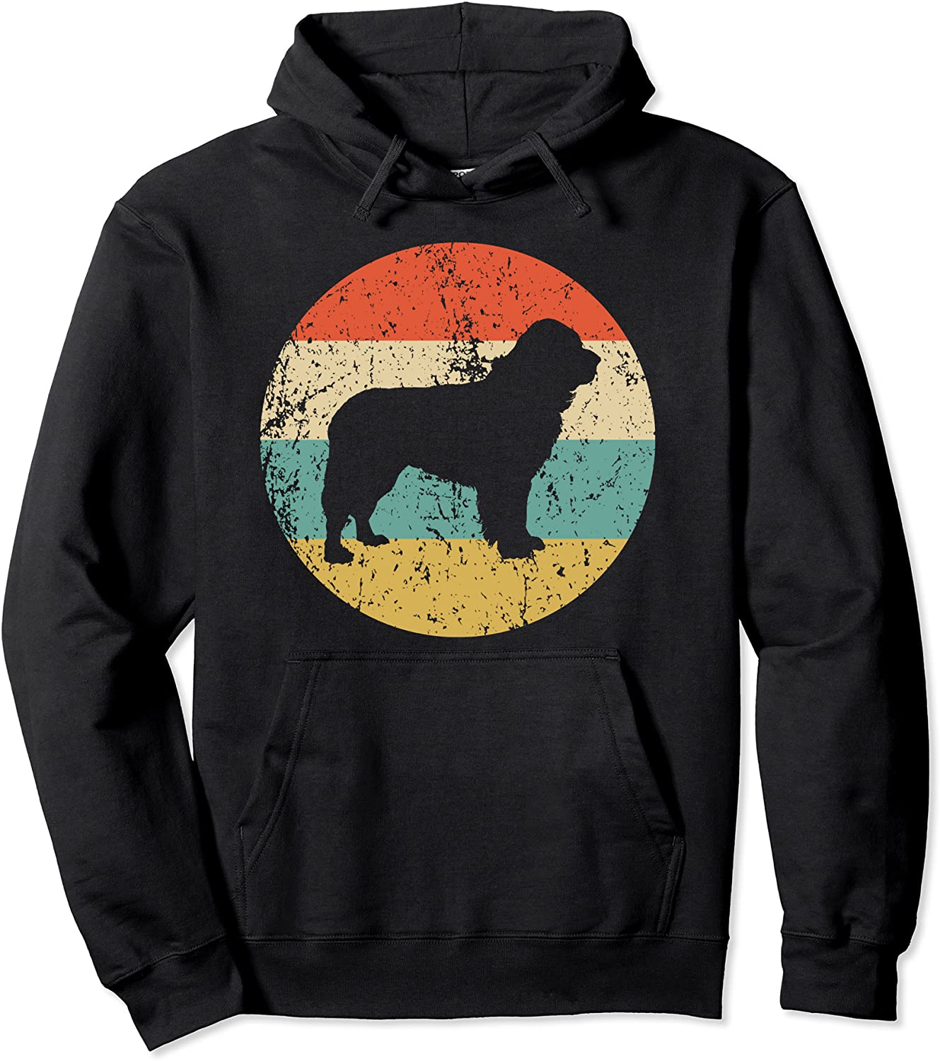 Newfoundland Hoodie - Vintage Retro Newfie Dog Hoodie