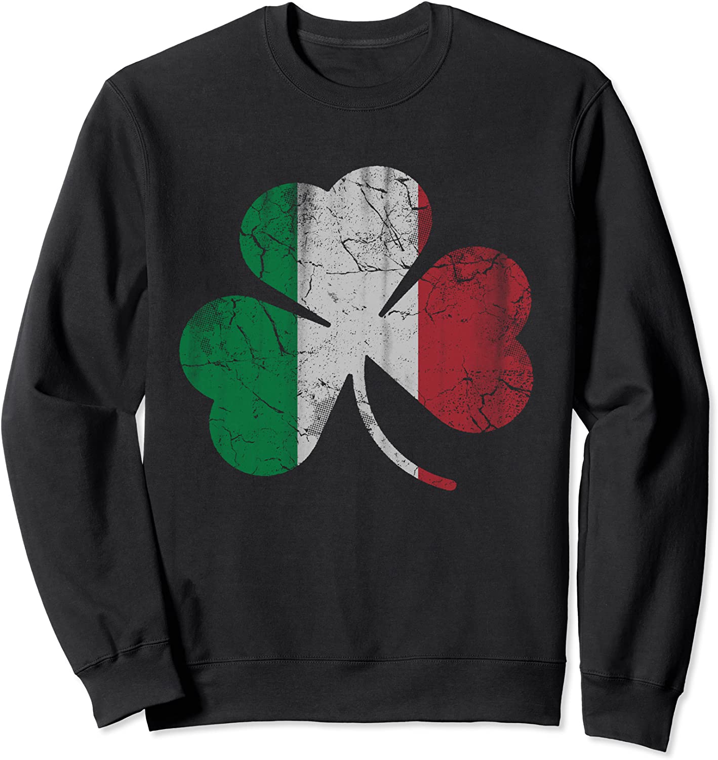 Irish Italian Flag Shamrock Italia Sweatshirt