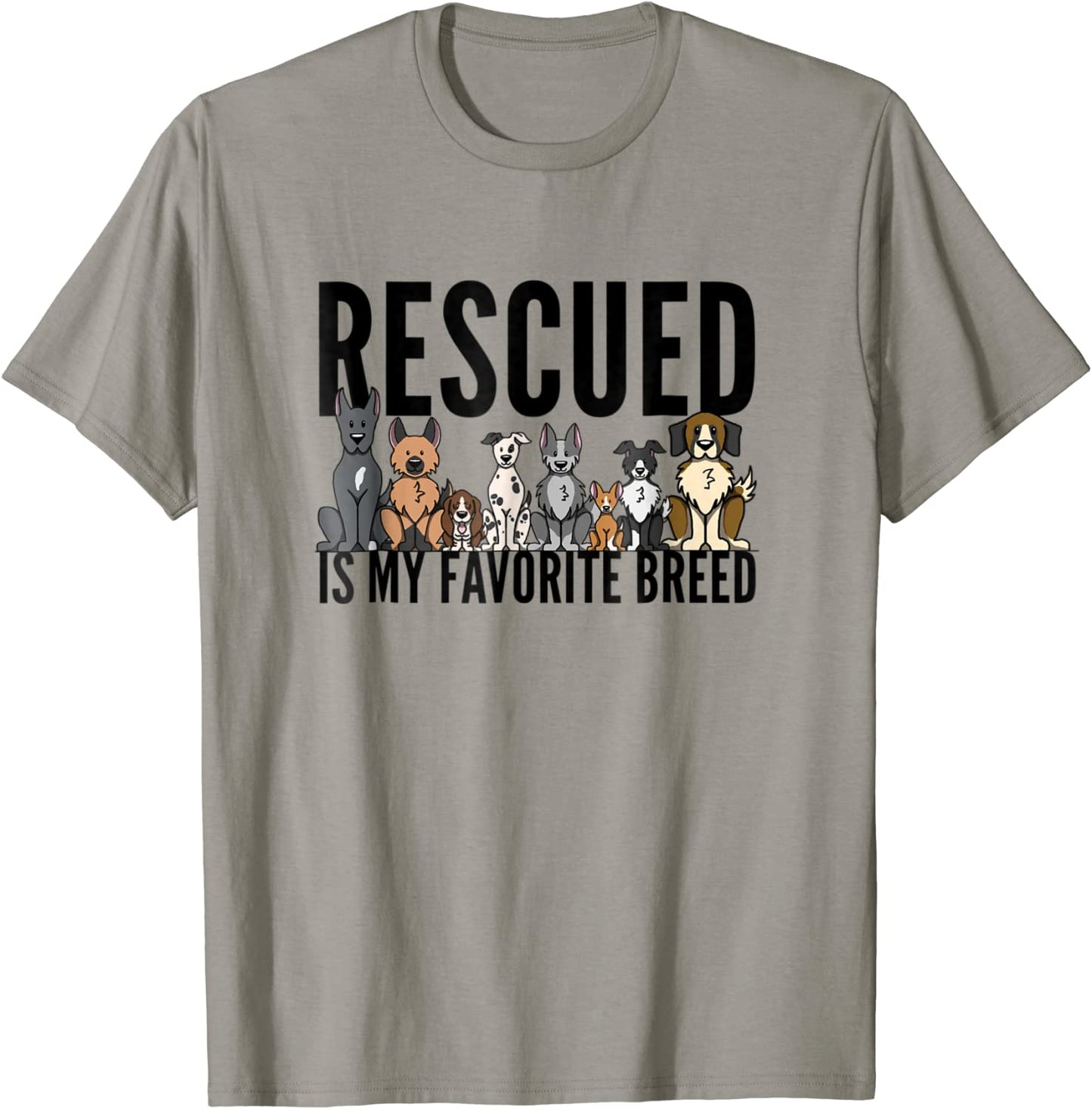 Dog Lovers T-Shirt for Women Men Kids - Rescue Dog Shirt