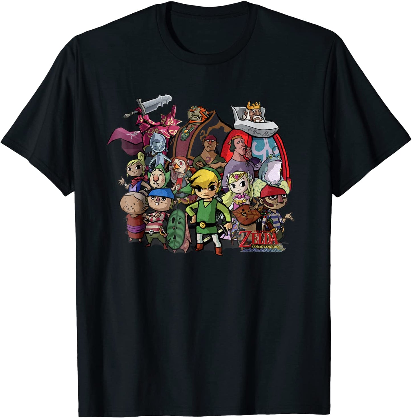 Nintendo Zelda The Windwaker Group Shot Graphic T-Shirt