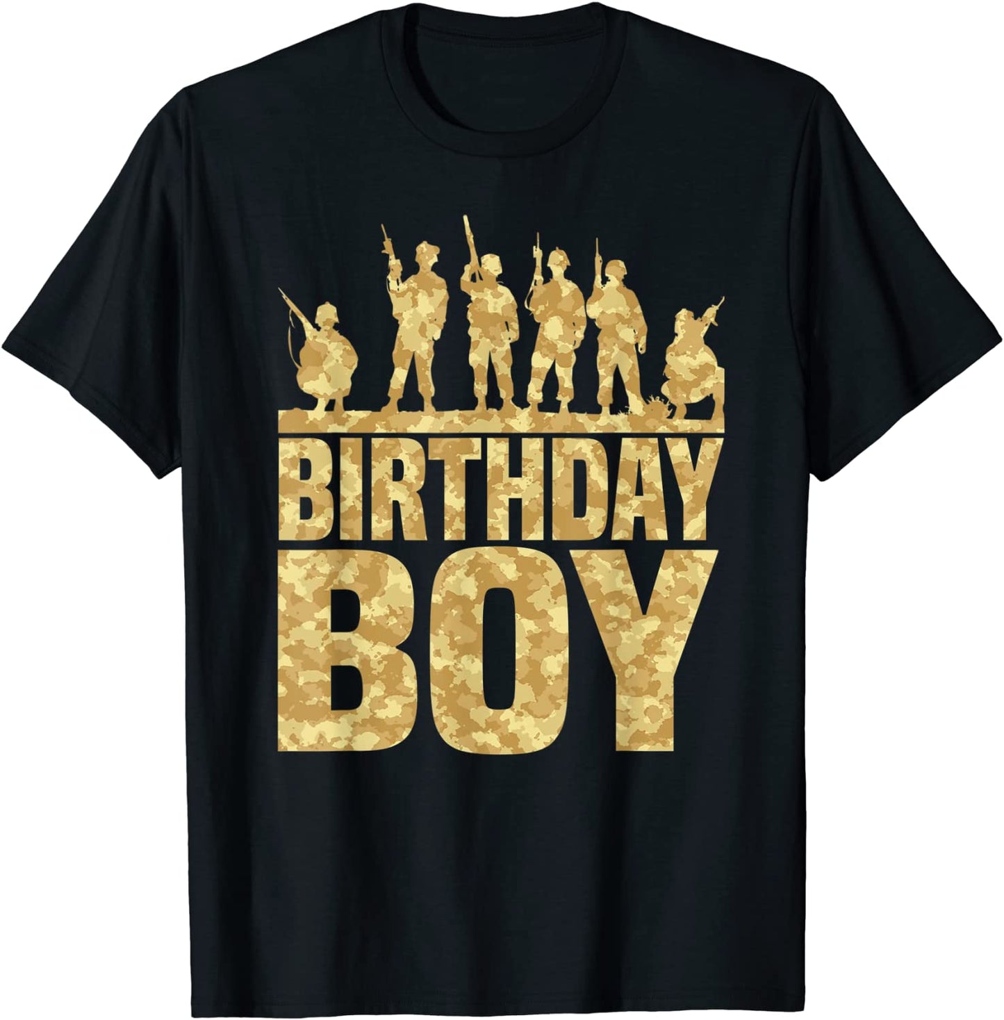 Birthday Boy Army Party Military Party Supplies Camo Gift T-Shirt