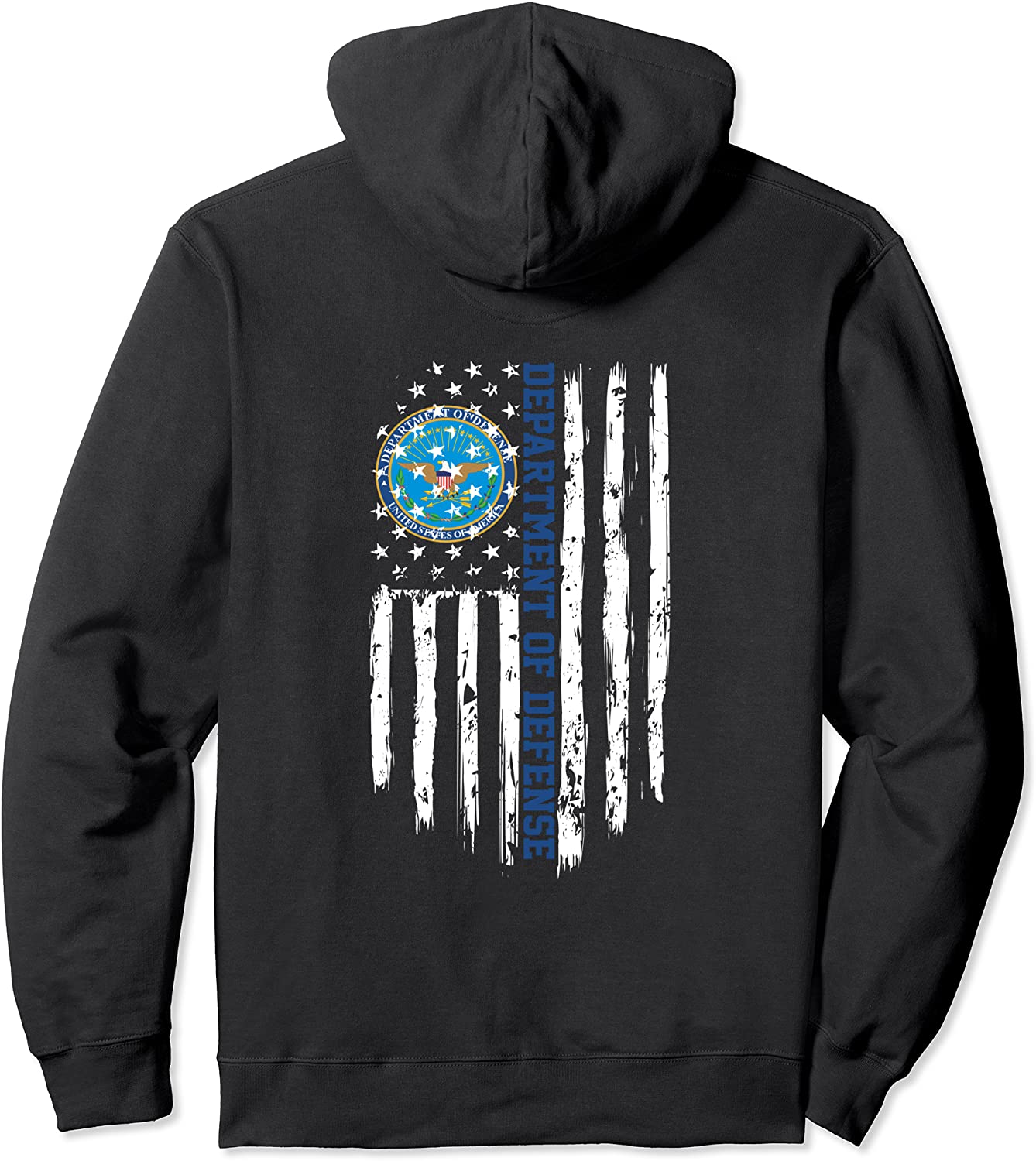 Department of Defense DOD American Flag Pullover Hoodie