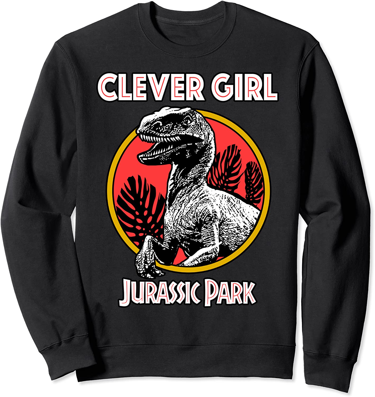 Jurassic Park Classic Colors Clever Girl Raptor Sweatshirt