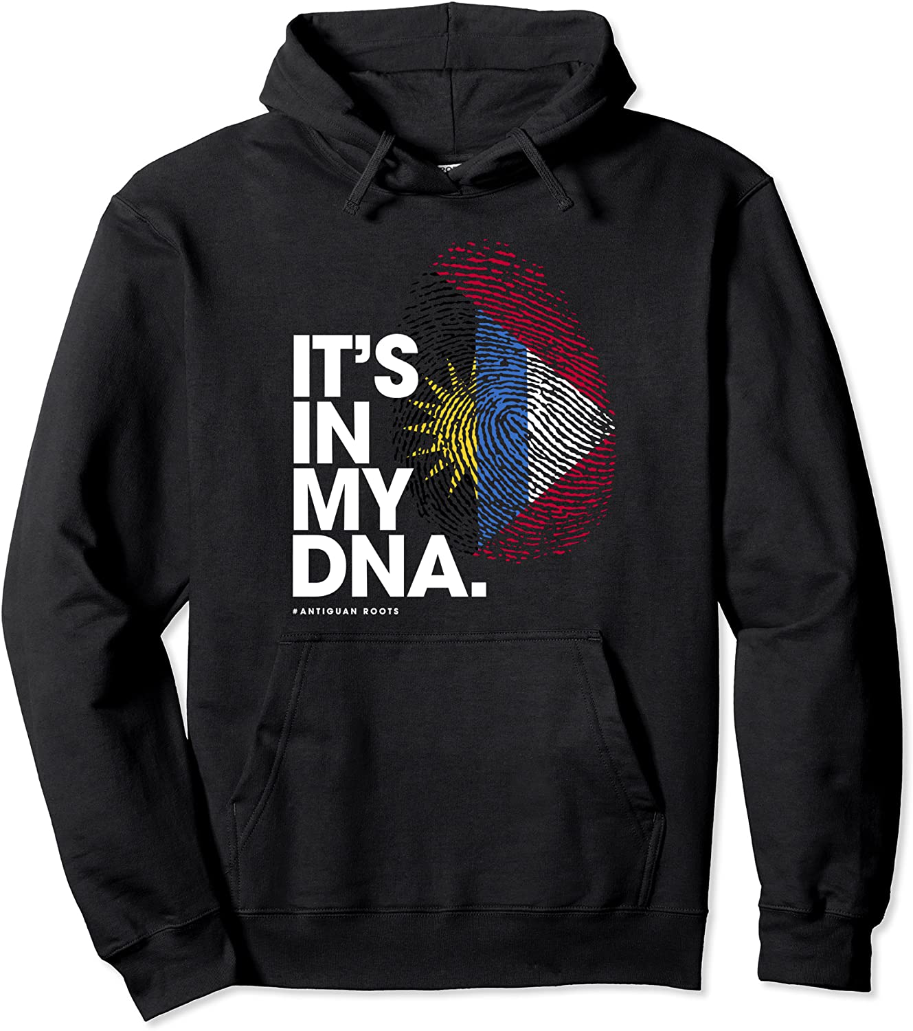 ITS IN MY DNA Antigua Barbuda Flag Shirt Antiguan Roots Pullover Hoodie