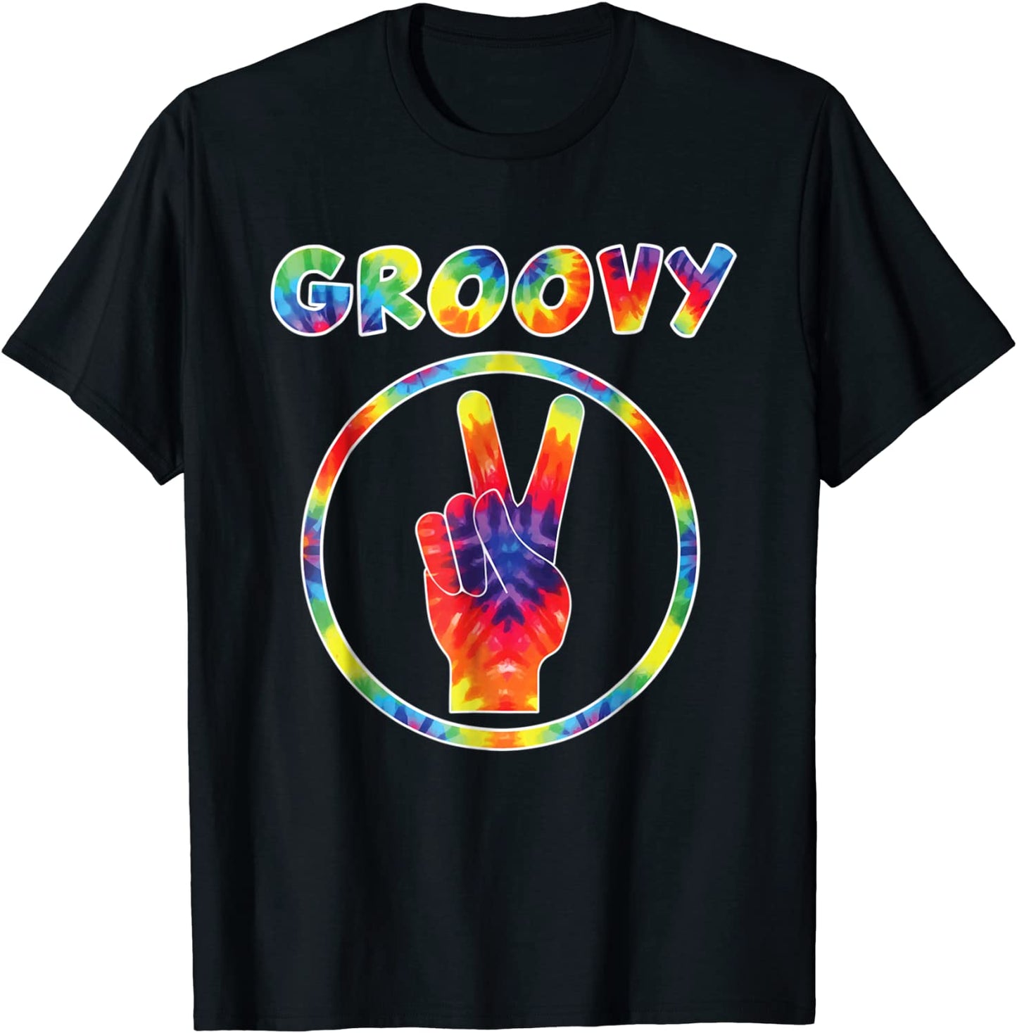 Groovy 70s Tie Dye T-Shirt - Vintage Tee For Retro Party