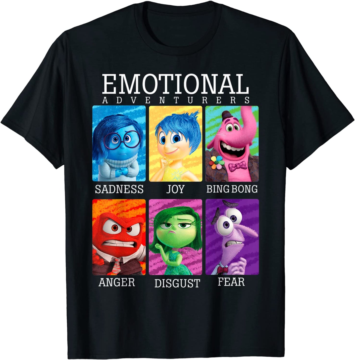 Disney Pixar Inside Out Emotions Yearbook Group T-Shirt T-Shirt