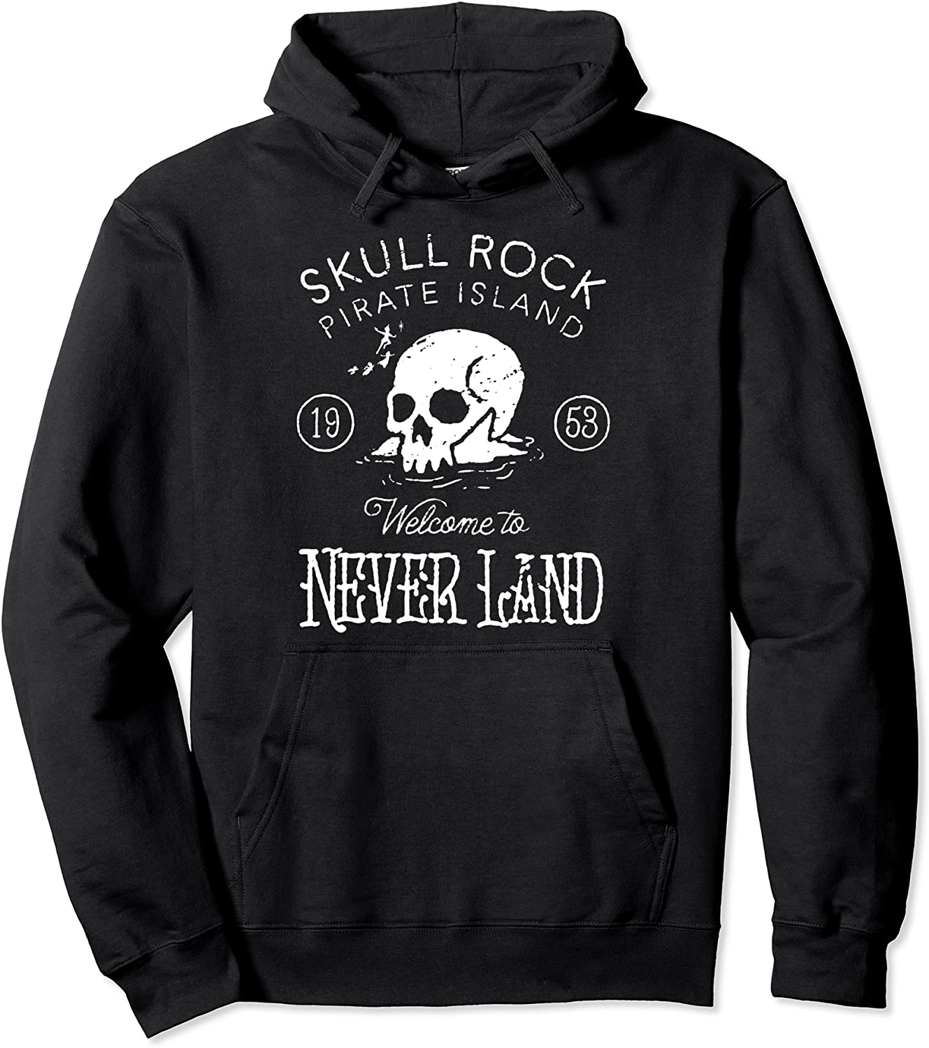 Disney Peter Pan Skull Rock Vintage Graphic Hoodie
