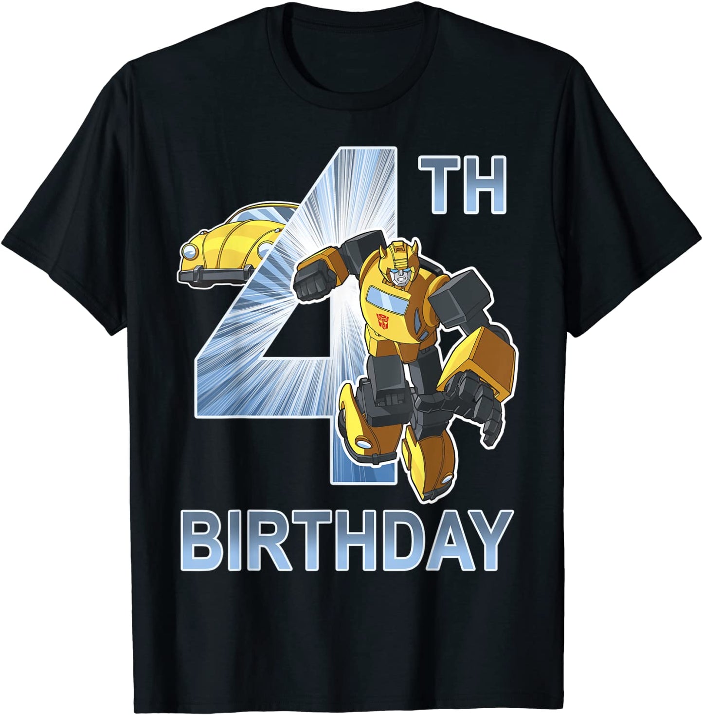 Transformers Bumblebee 4th Birthday T-Shirt