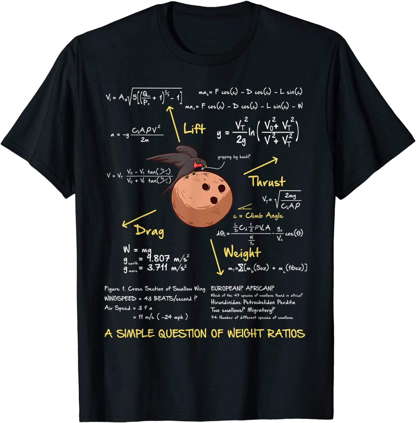 A Simple Question Of Weight Ratios Funny Math T-Shirt