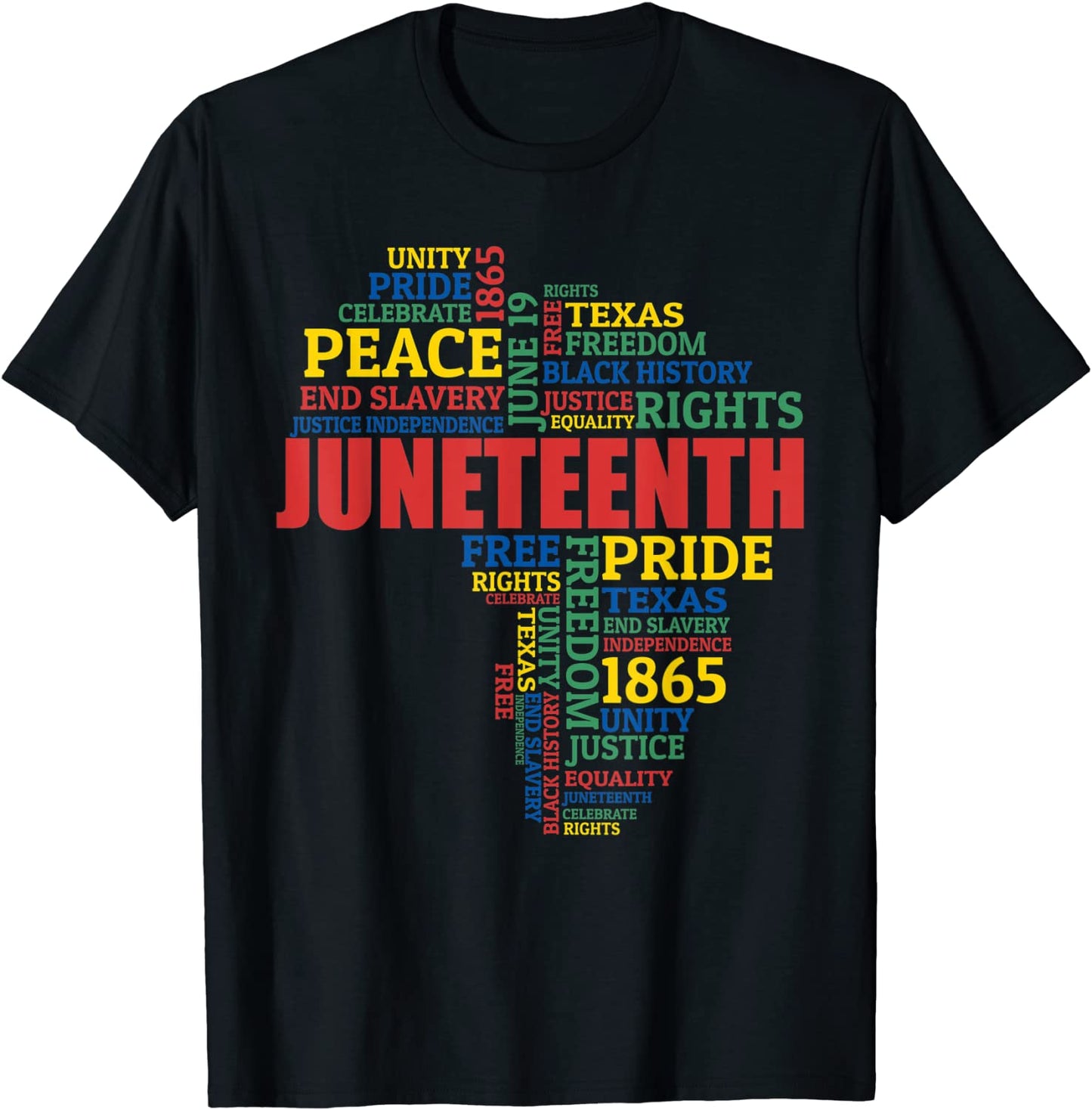 Juneteenth Africa Map Black History Afro African American T-Shirt