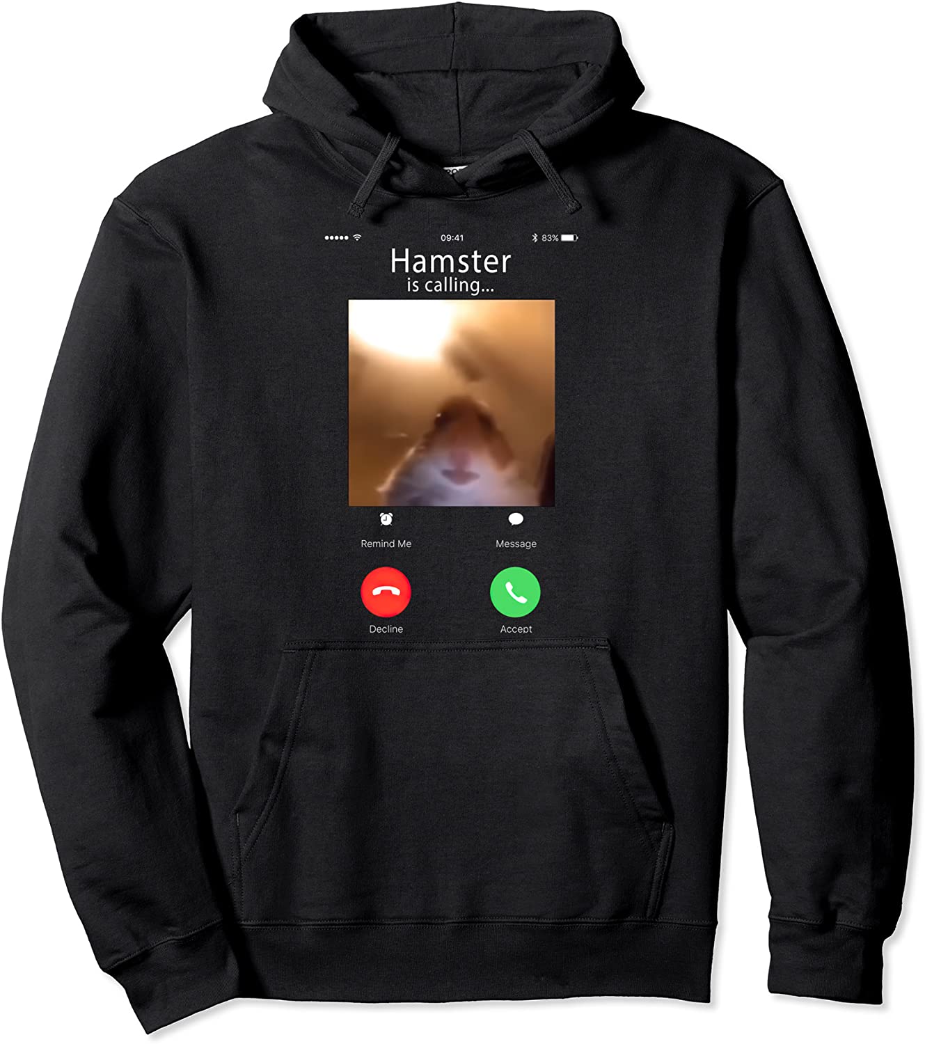 dank meme hamster staring front camera hamster calling gift Pullover Hoodie