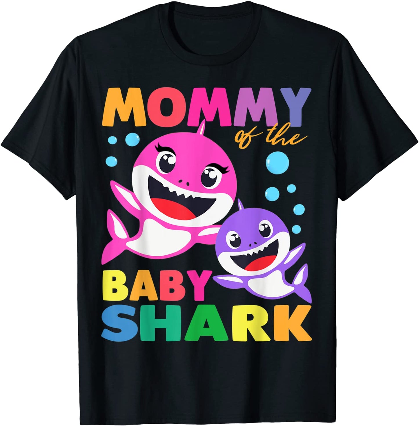 Mommy Of The Baby Shark Birthday Boy Girl Funny Mothers Day T-Shirt