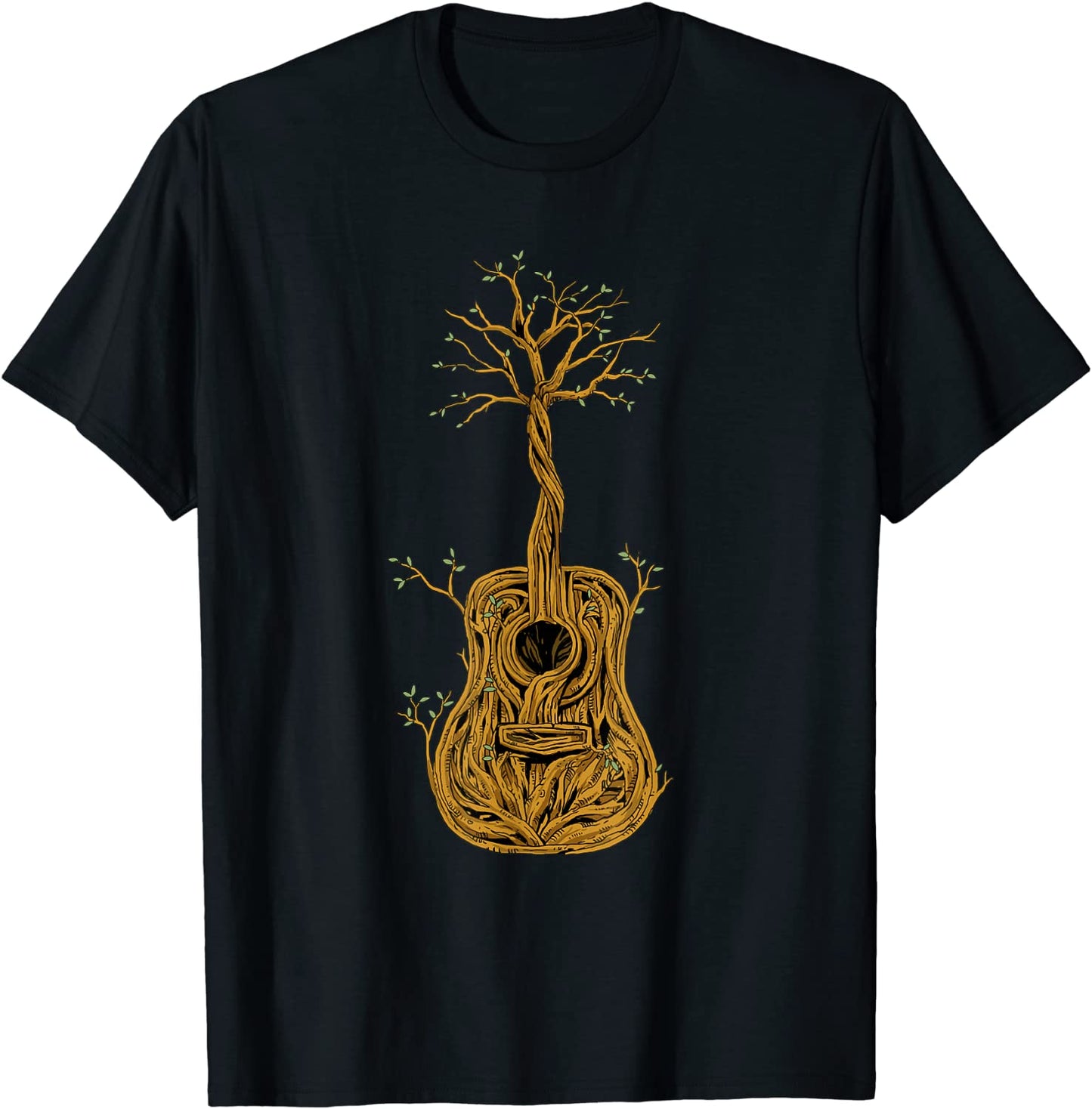 Acoustic Guitar Tree of Life Guitar Player Nature Guitarist T-Shirt