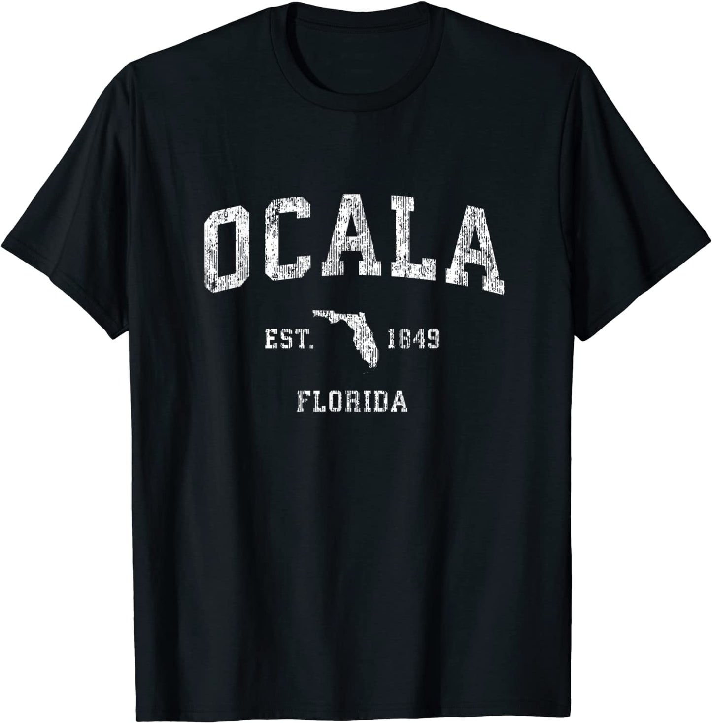 Ocala Florida FL Vintage Athletic Sports Design T-Shirt