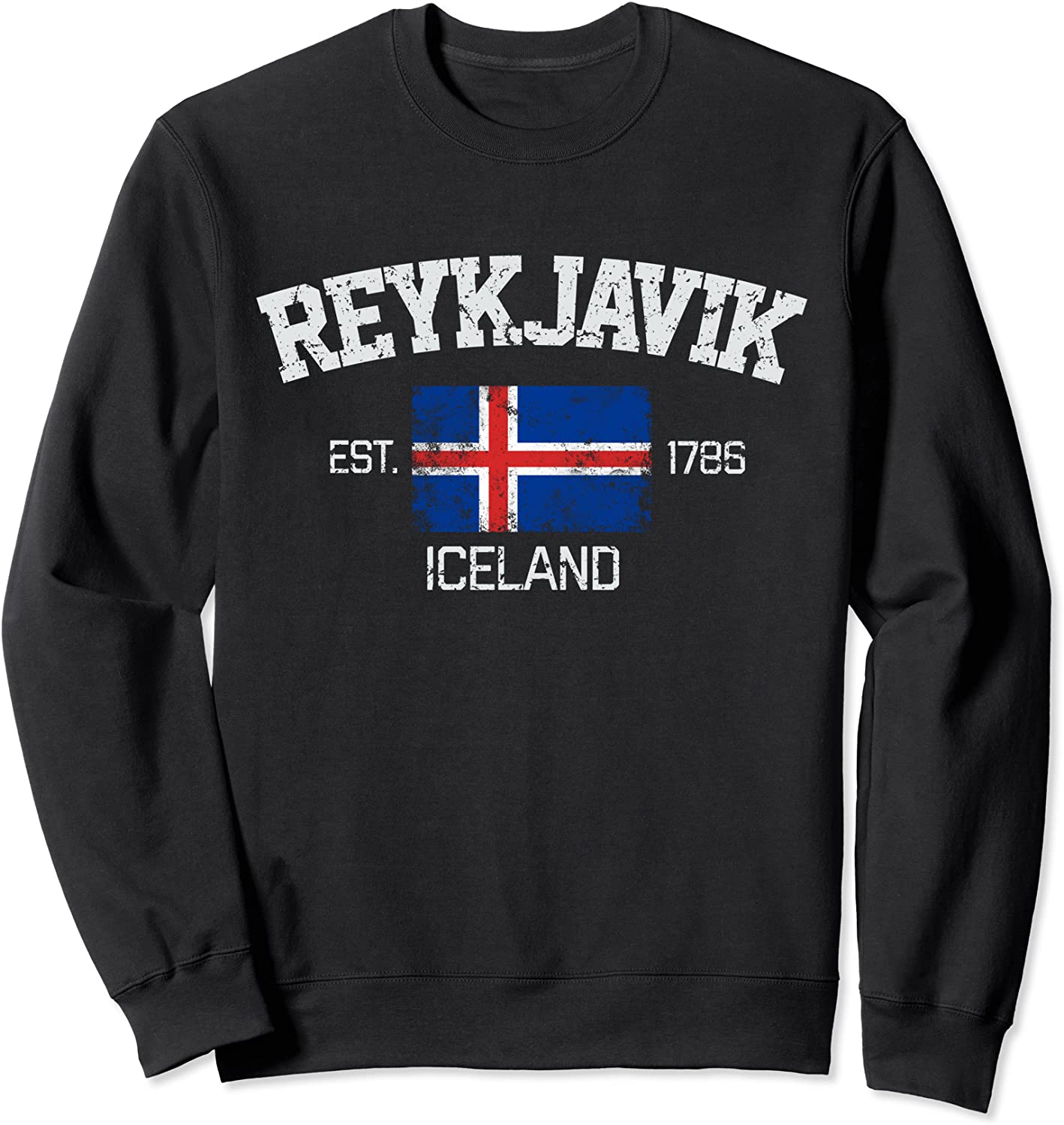 Vintage Reykjavik Iceland Souvenir Gift Sweatshirt