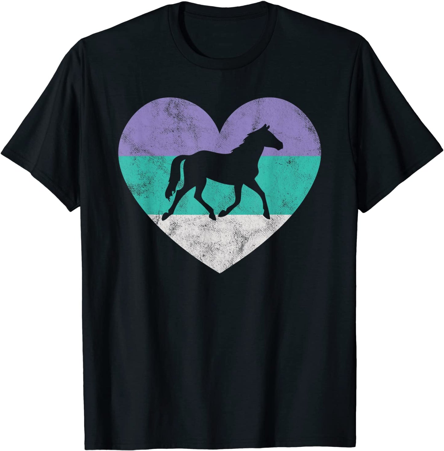 Horse Gift Shirt For Women Girls Retro Vintage Cute