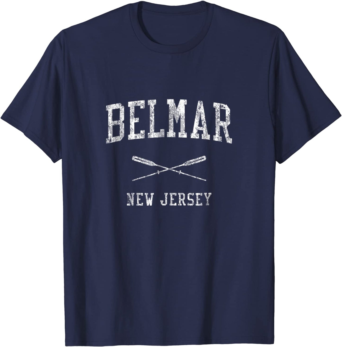 Belmar New Jersey NJ Vintage Nautical Sports Design Tee