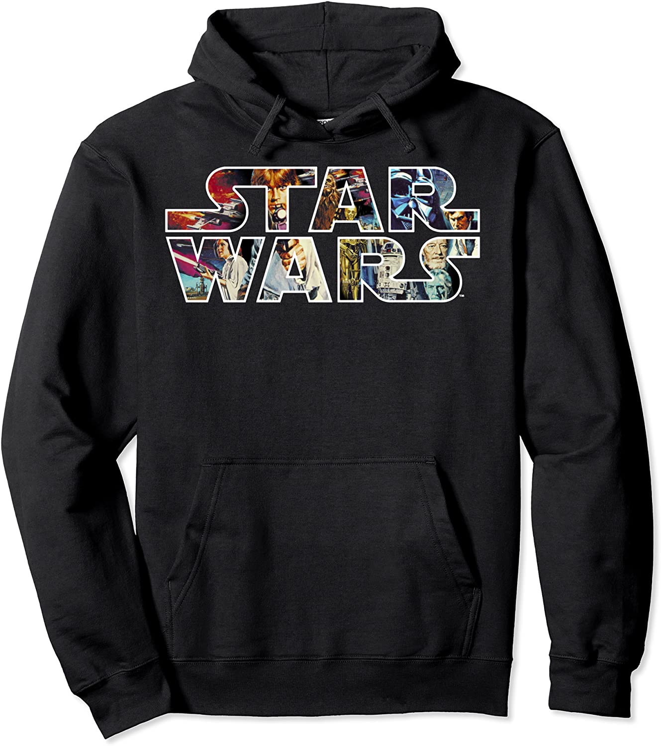 Star Wars Classic Movie Poster Logo Graphic Hoodie