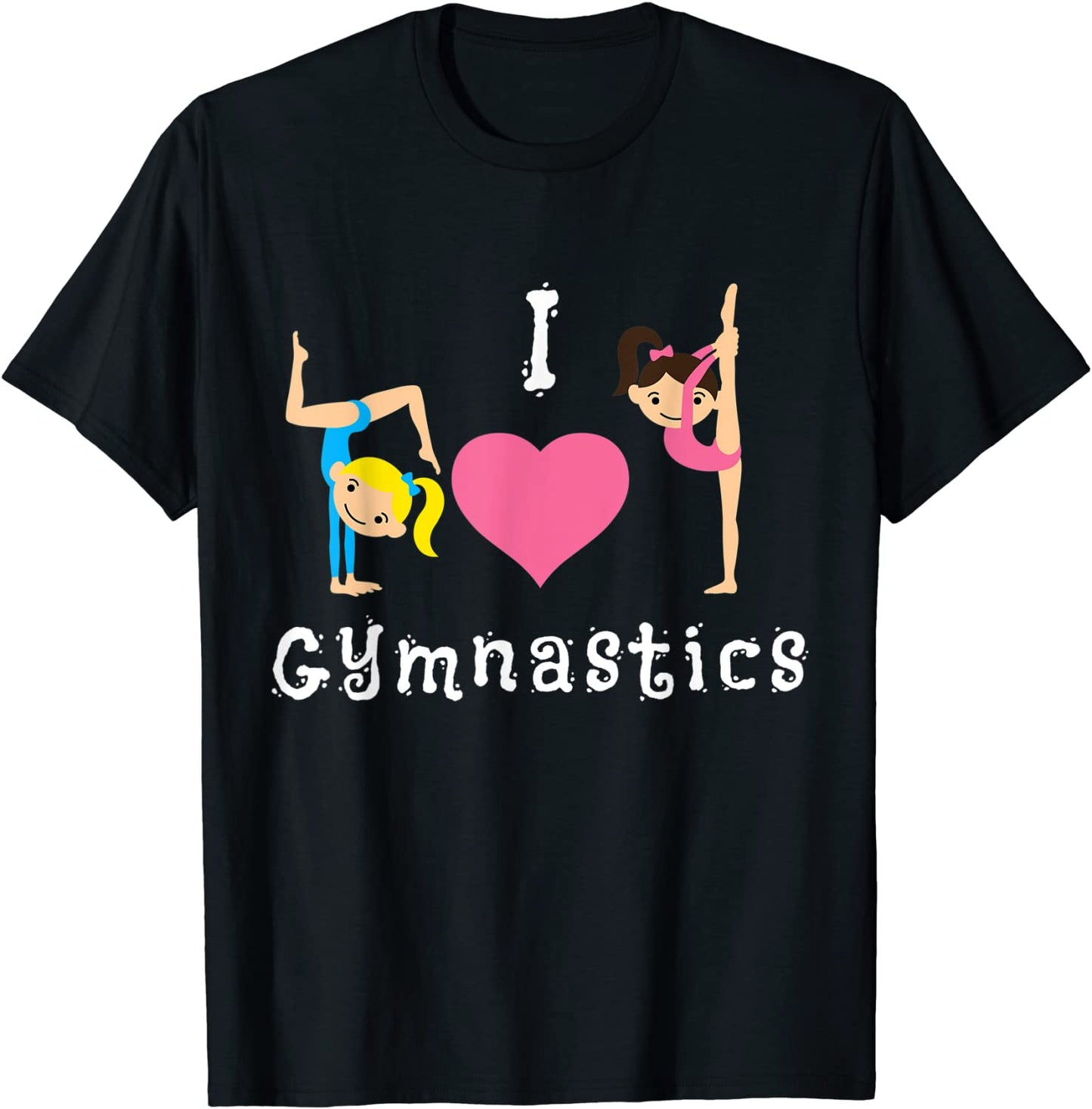 I Love Gymnastics Funny Gymnastics Sport Lover Kid Gymnast T-Shirt