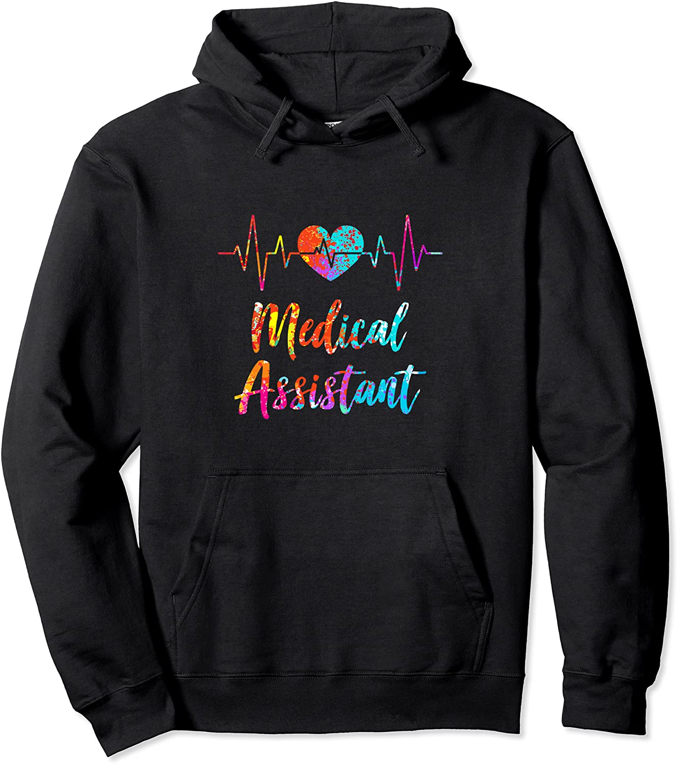 Medical Assistant Heartbeat Nursing Hospital Heart Pullover Hoodie