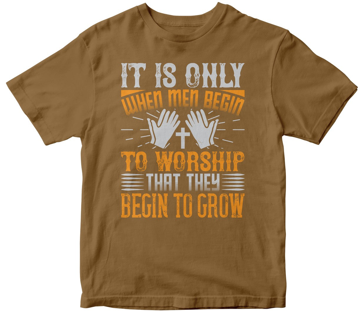 It Is Only When Men Begin To Worship That They Begin To Grow