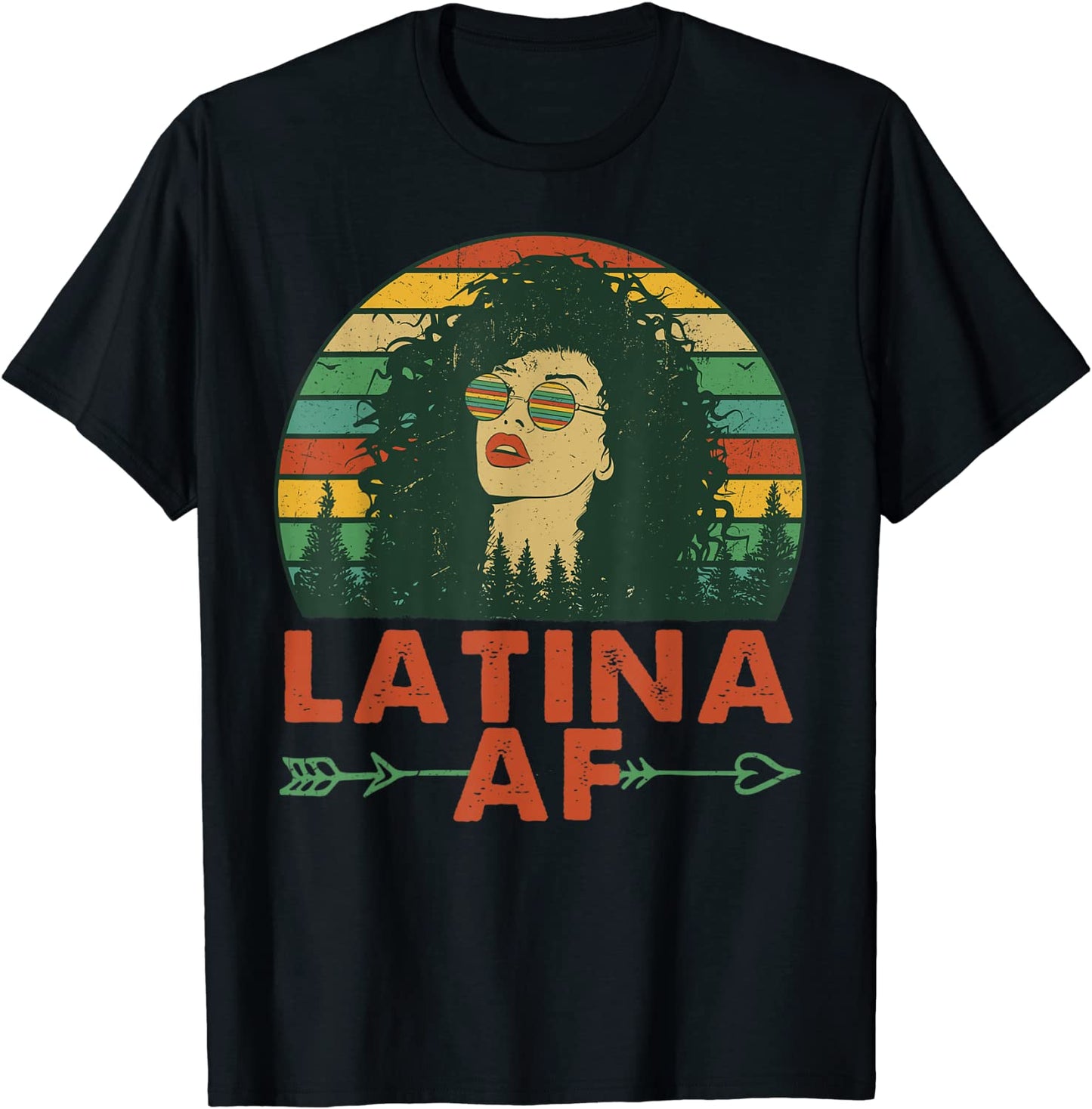 Latina AF Vintage Retro Latinas for Latino Women T-Shirt