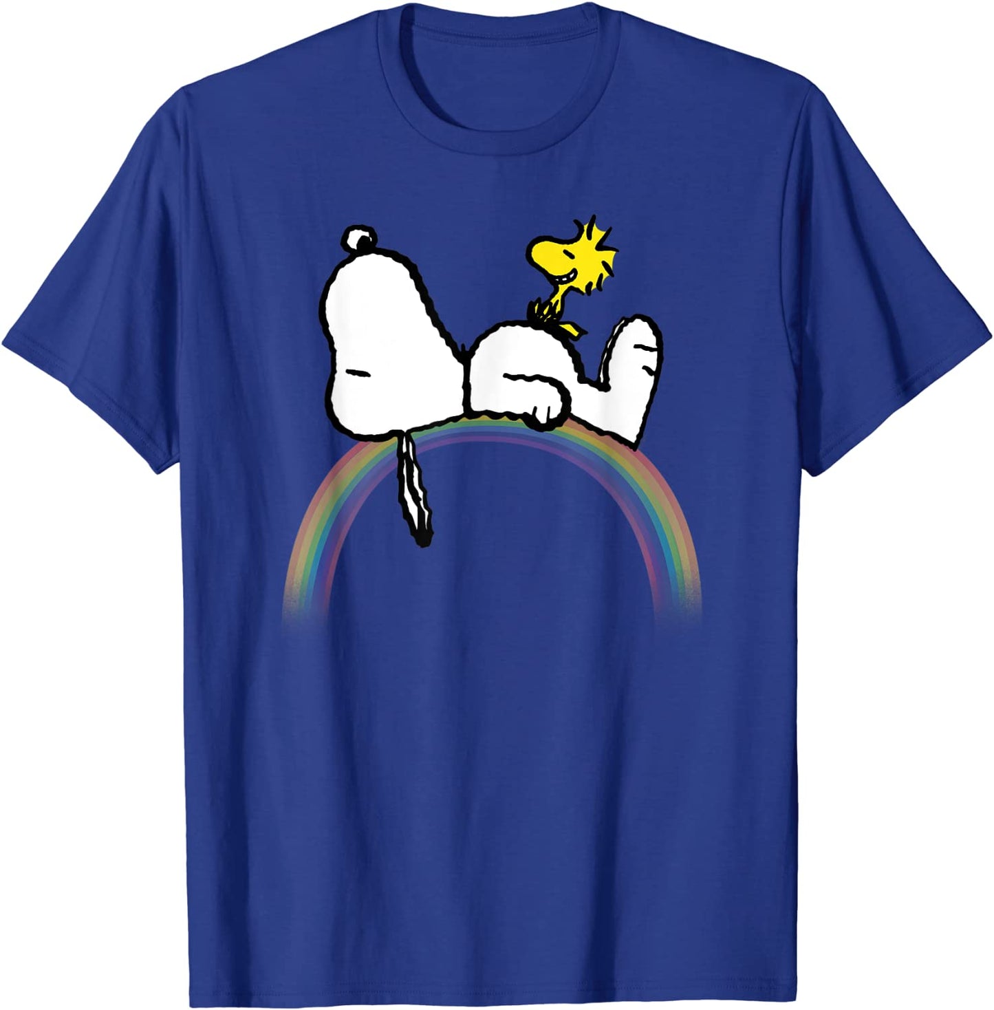 Peanuts Snoopy Woodstock rainbow T-shirt T-Shirt
