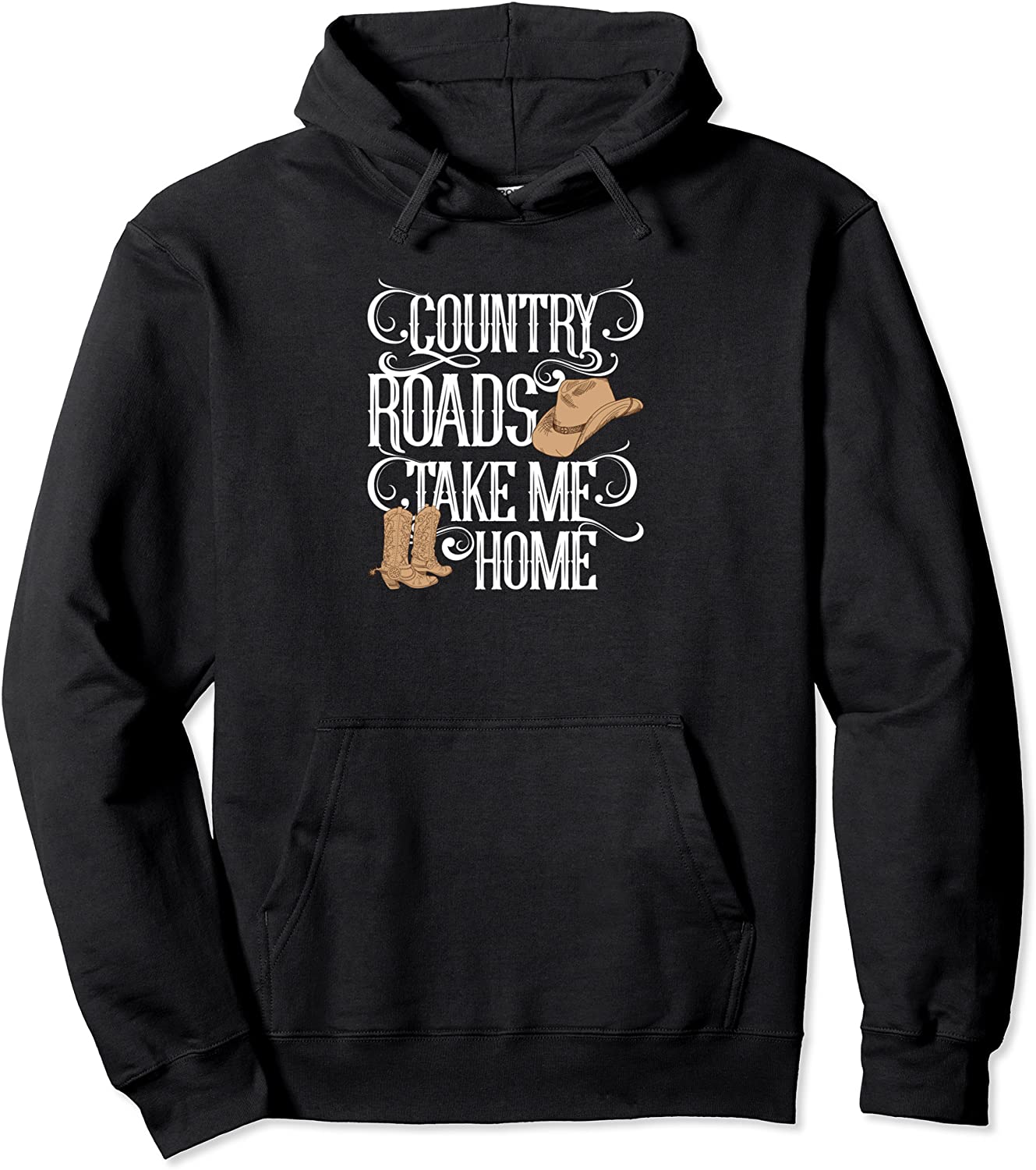 Country Roads Take Me Home Cute Music Lyrics Pullover Hoodie