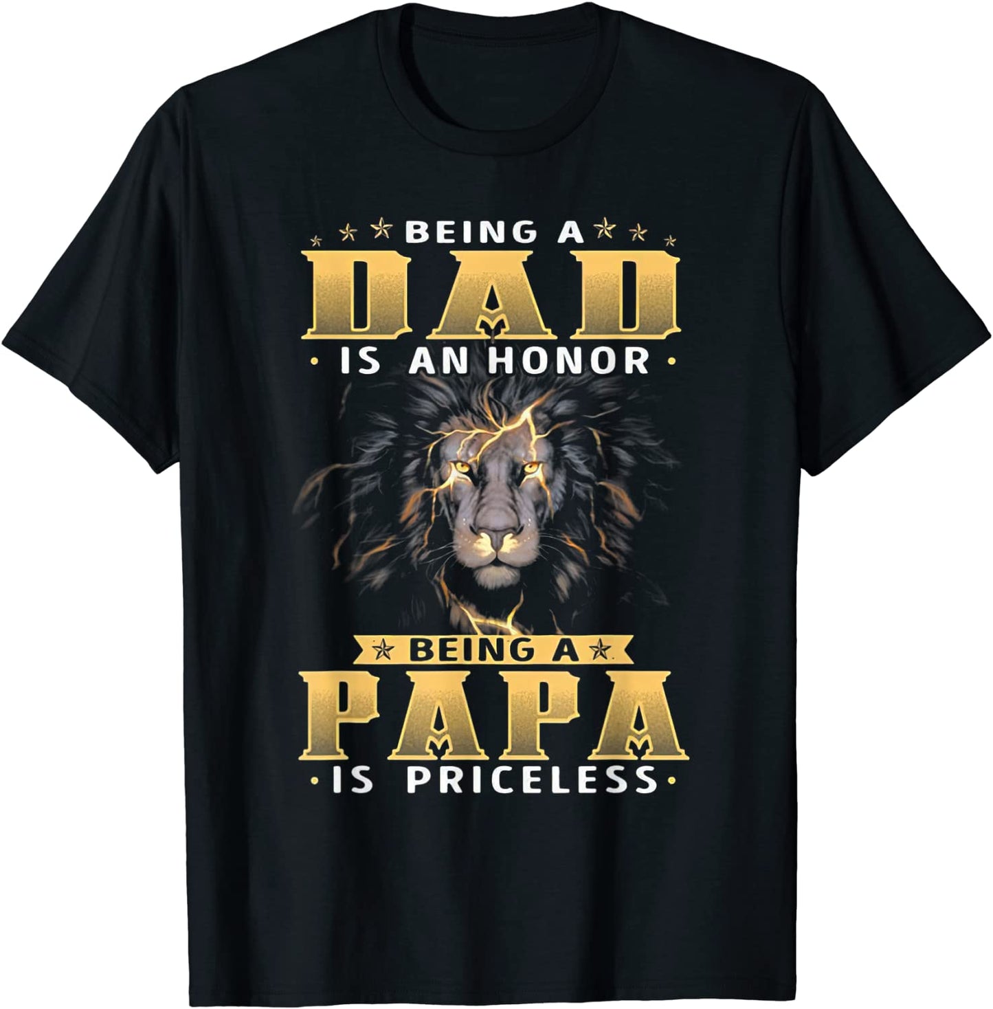 Being A DAD Is An HONOR Being A PAPA Is PRICELESS dad bod T-Shirt