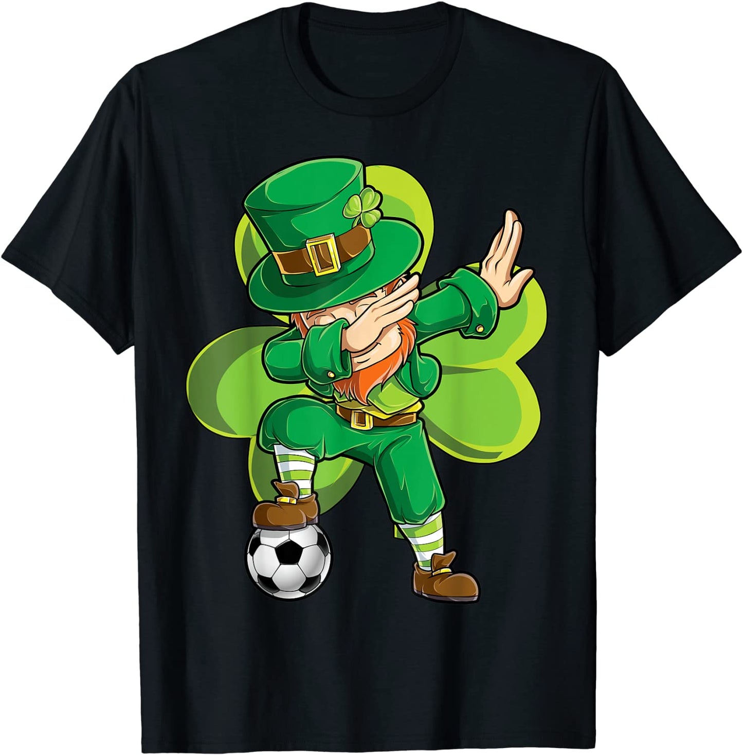 Dabbing Leprechaun Soccer St Patricks Day Boys Kids Sports T-Shirt