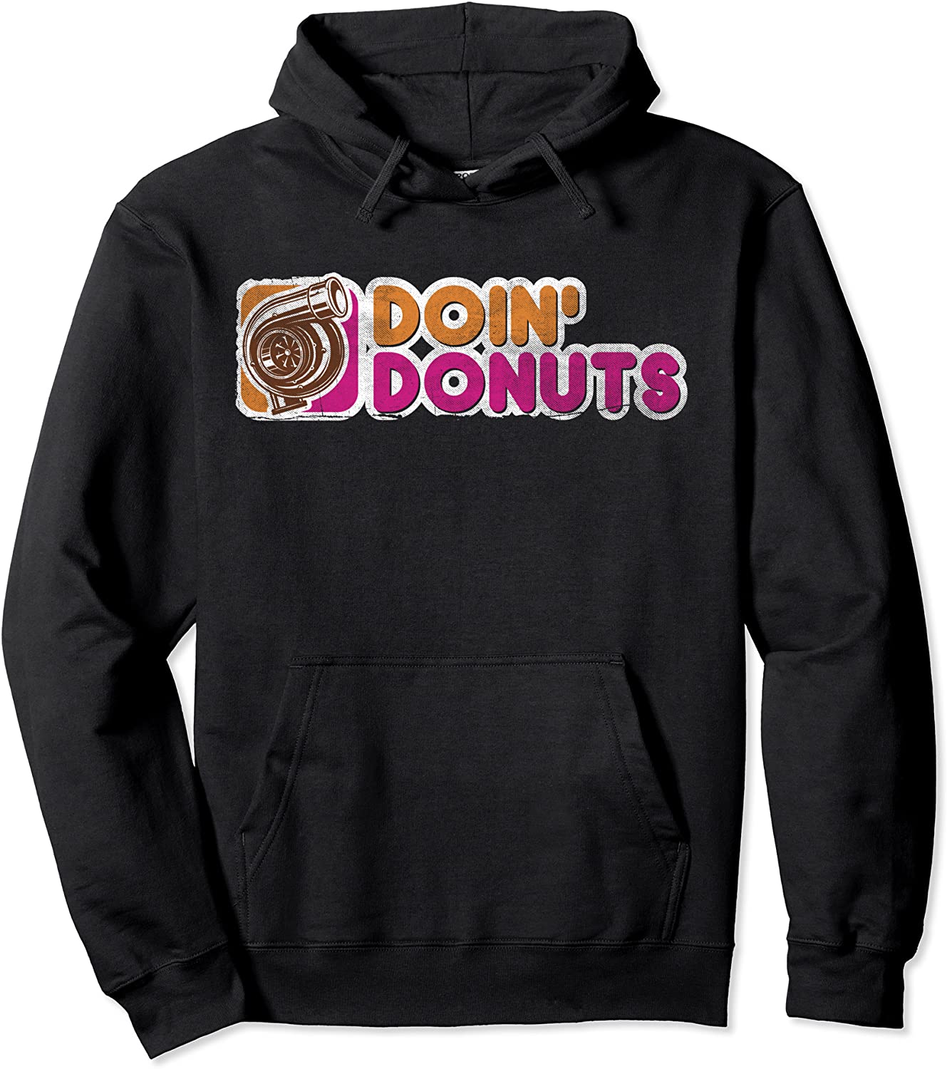 Vintage Doin Donuts Drift Racing Hoodie - Car Guy Shirt