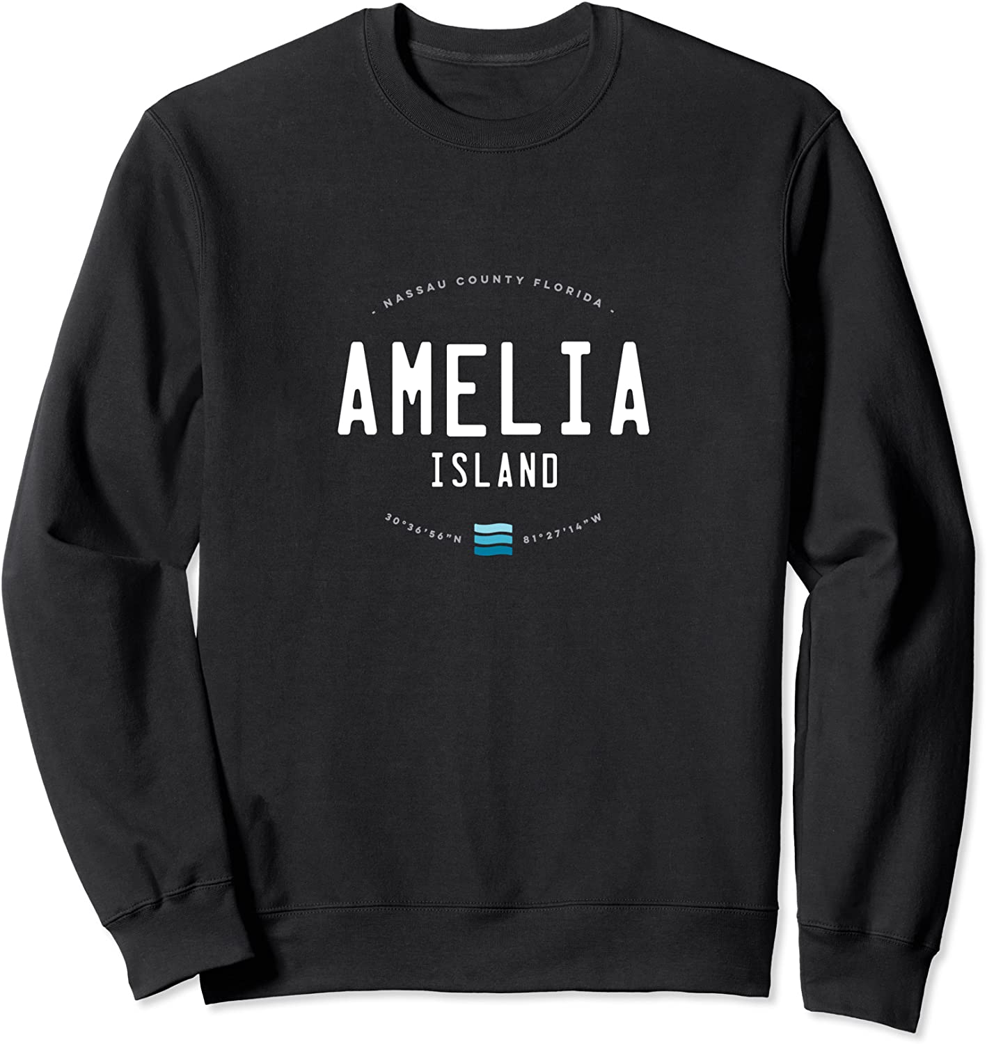 Amelia Island Florida Beach Waves Sweatshirt