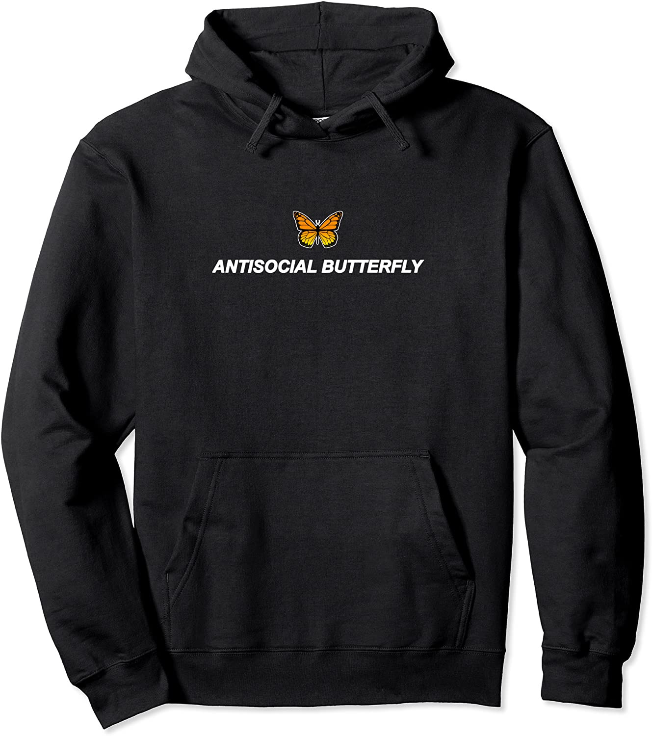 Antisocial Butterfly Aesthetic Clothing Soft E-Girl Women Pullover Hoodie
