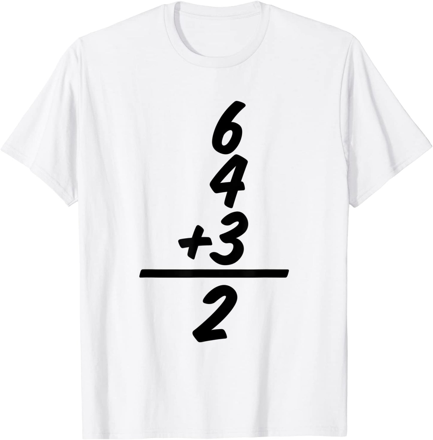 6432 Baseball Double Play Math Lover Sports Equation T-Shirt