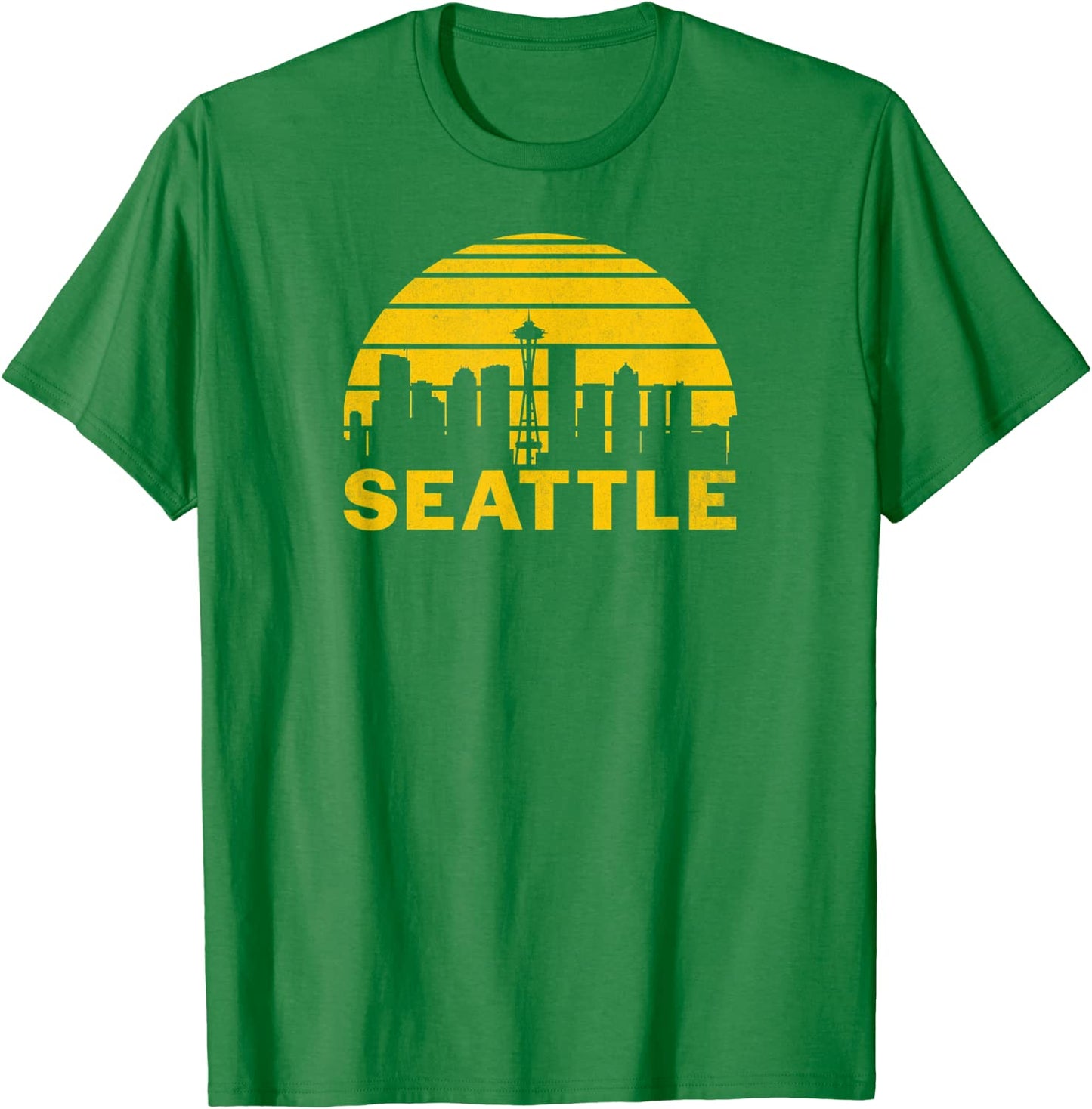 Vintage Seattle Washington Cityscape Retro T-Shirt