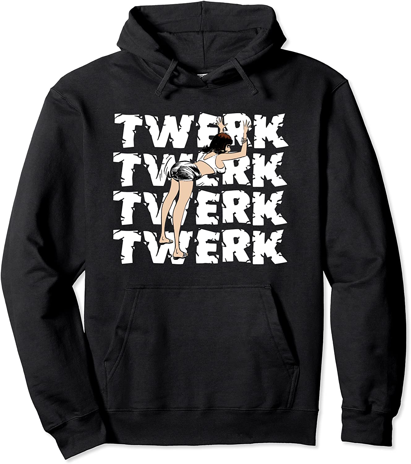 Funny Twerk Dance Twerk Squad Booty Shake Wobble Twerking Pullover Hoodie
