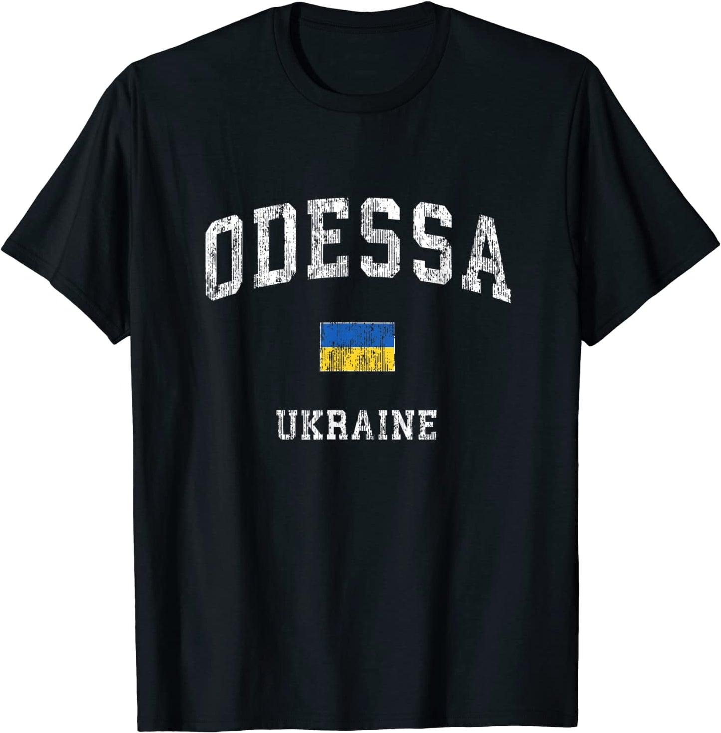 Odessa Ukraine Vintage Athletic Sports Design T-Shirt