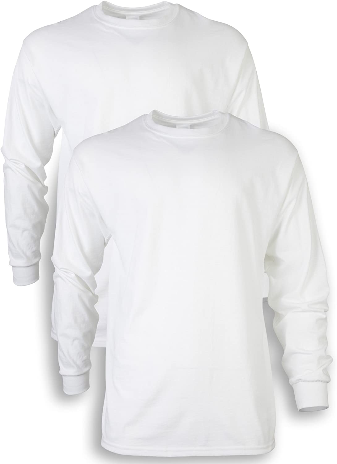 Gildan Mens Ultra Cotton Long Sleeve T-Shirt Style G2400 2-Pack