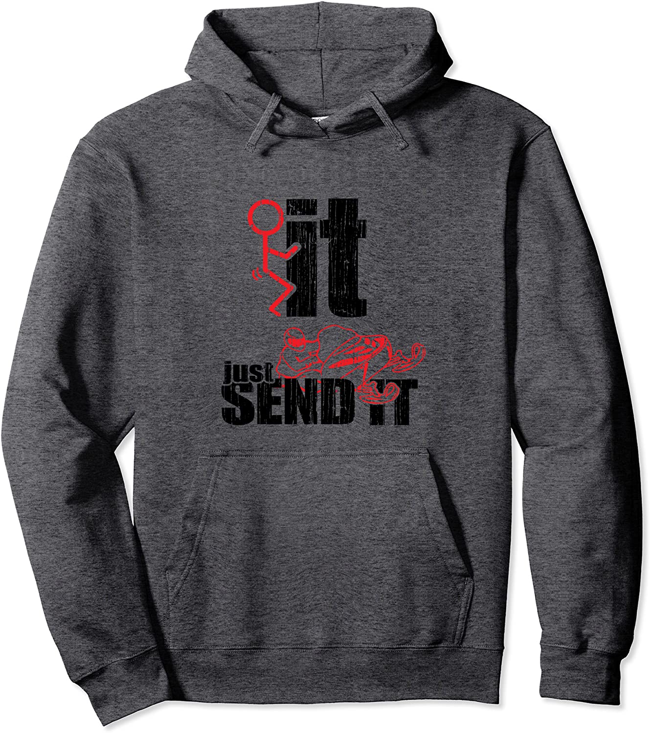 Send It Snowmobile Braap Fuck It Send it FCK It Sled Head Pullover Hoodie