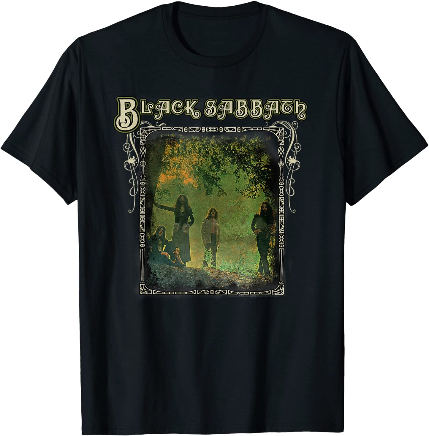 Black Sabbath Official Trees Photo Framed T-Shirt