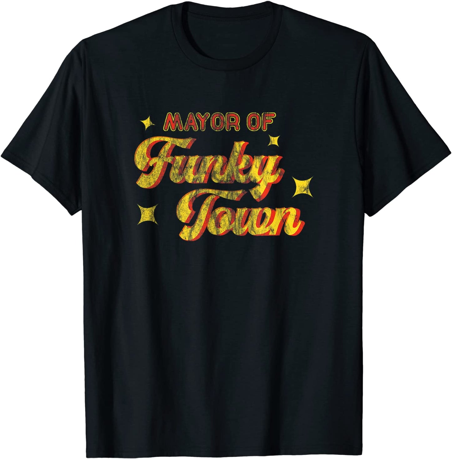 Mayor of Funky Town 1970s Disco Funk 70s Retro Funk T-Shirt