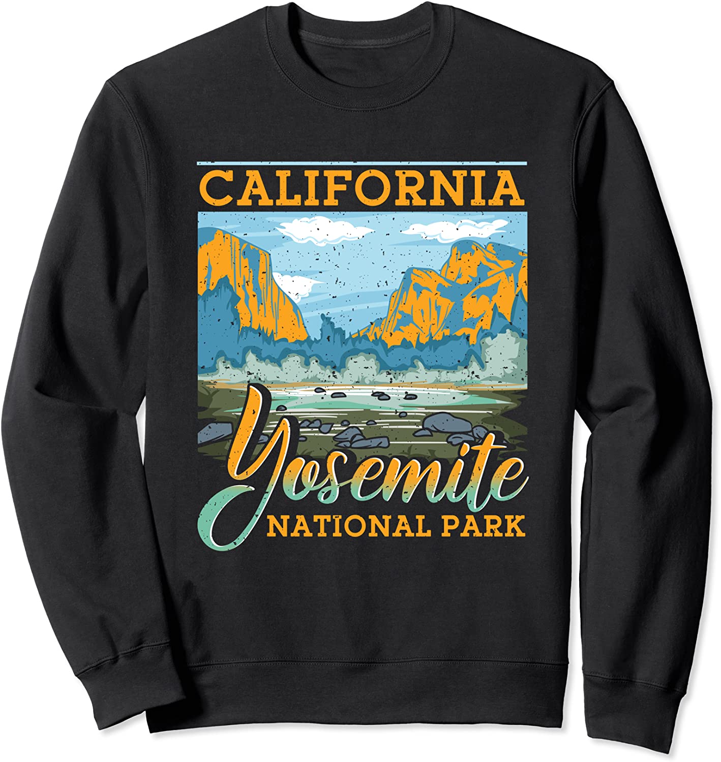 Caifornia Yosemite National Park Tees Vintage Valley Sweatshirt