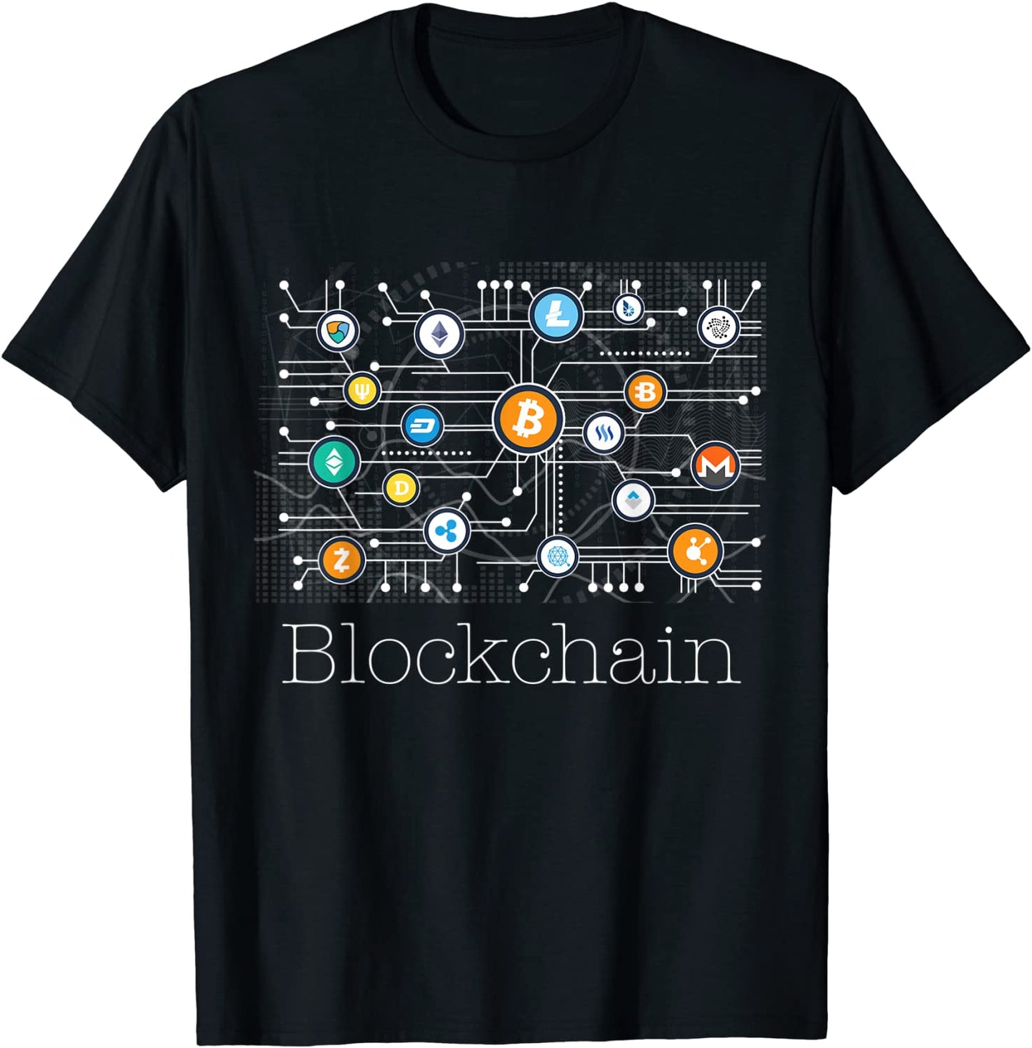 Blockchain Cryptocurrency T-shirt BitCoin Crypto BTC Gift T-Shirt