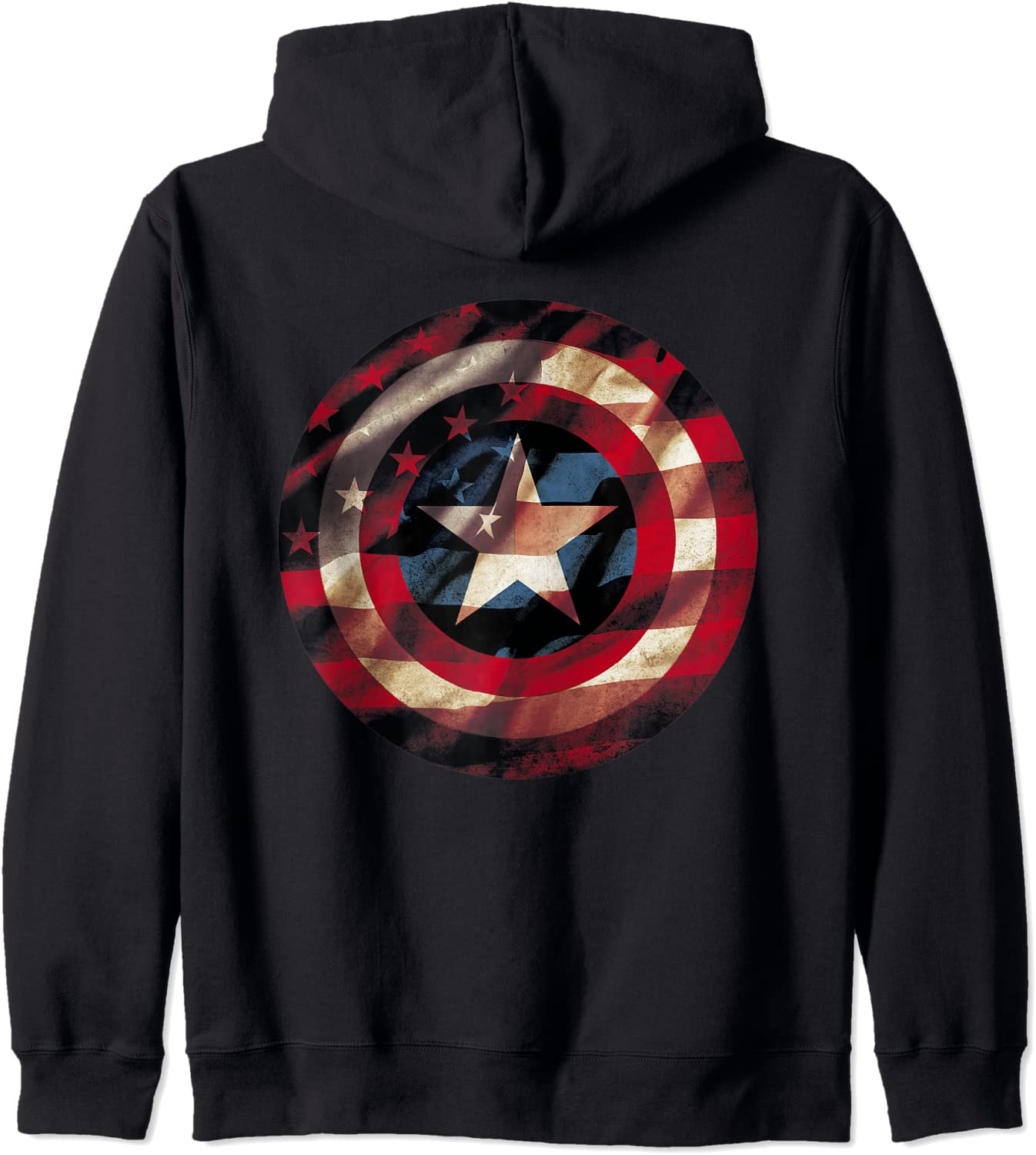 Marvel Captain America Shield American Flag Fill Hoodie