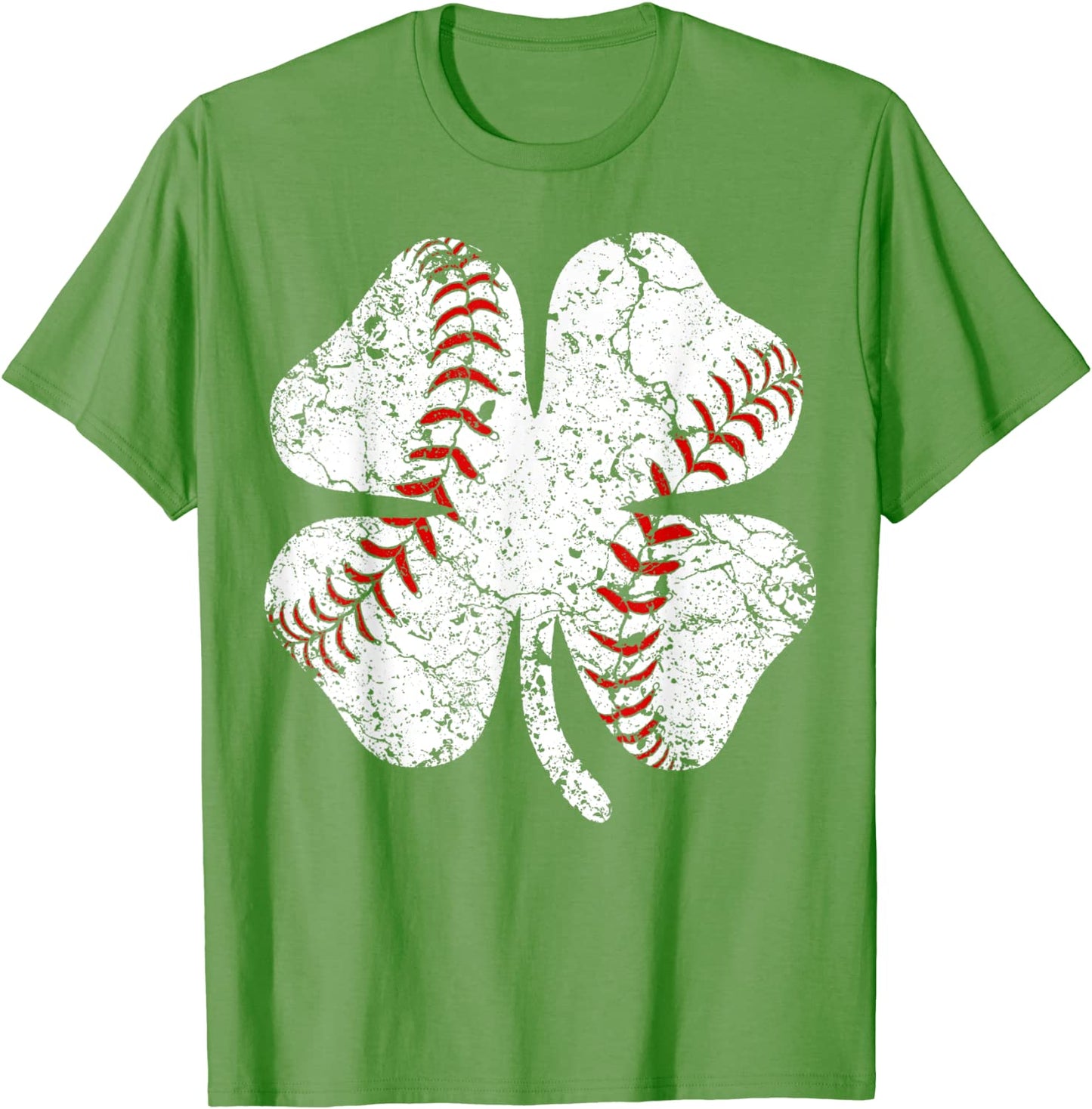 Baseball St Patricks Day Boys Men Catcher Pitcher Shamrock T-Shirt
