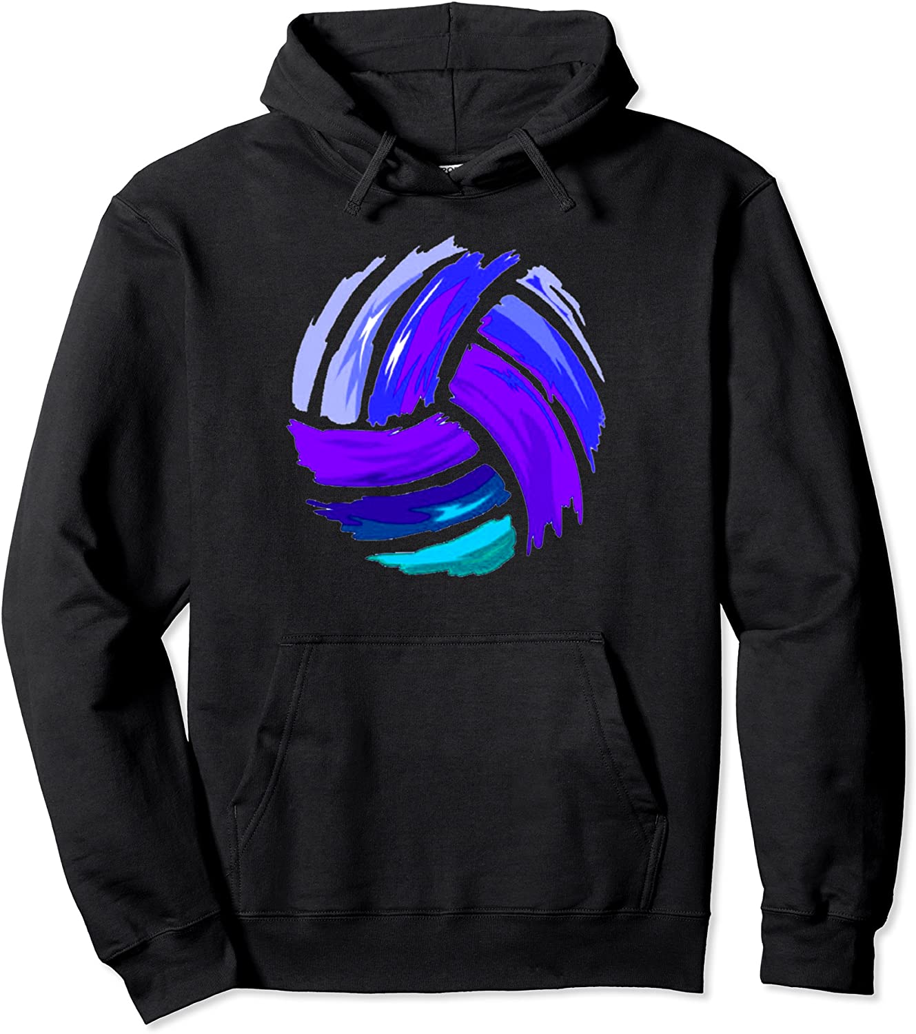 Volleyball Blue Purple Gift For Teen Girls Pullover Hoodie