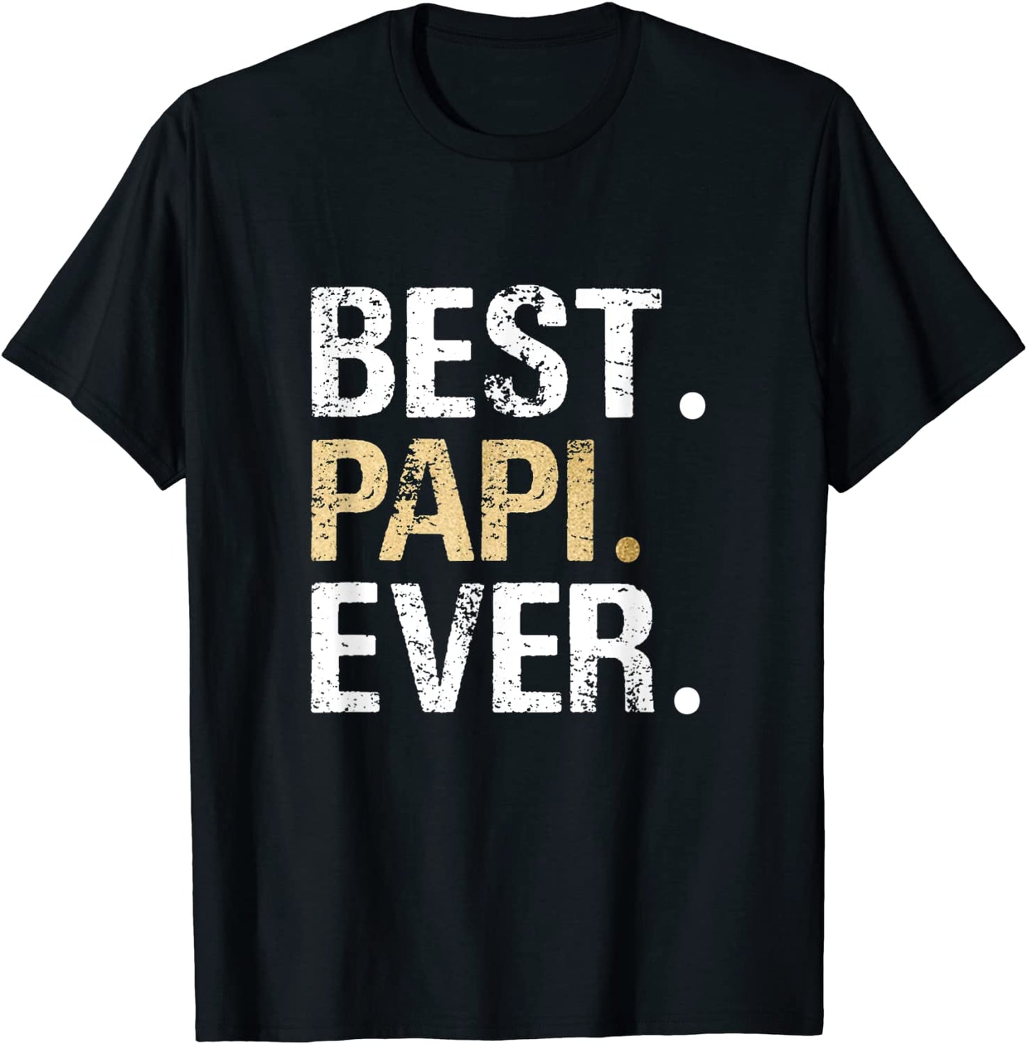 Mens Papi Gift from Granddaughter Grandson Best Papi T-Shirt